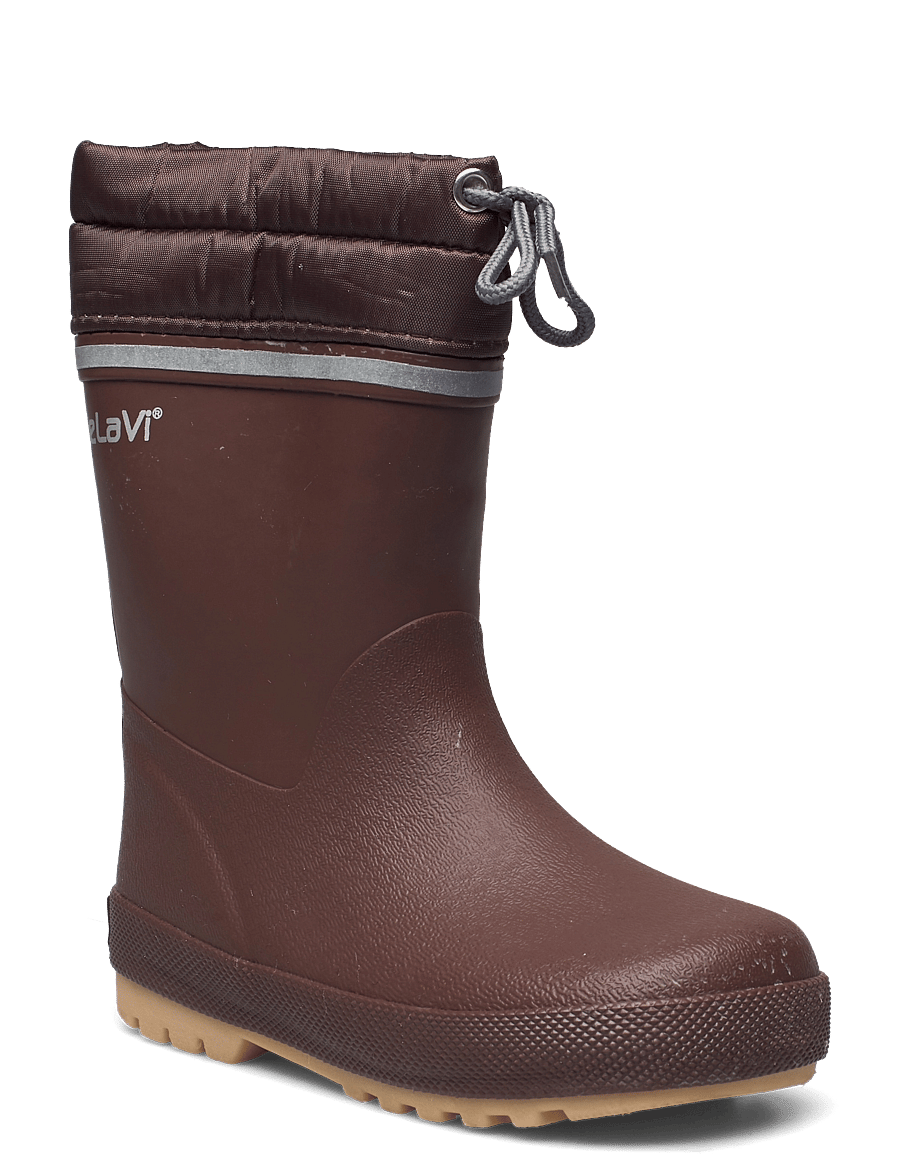 CeLaVi - Thermal wellies w.lining-solid - gefütterte gummistiefel - rocky road - 0