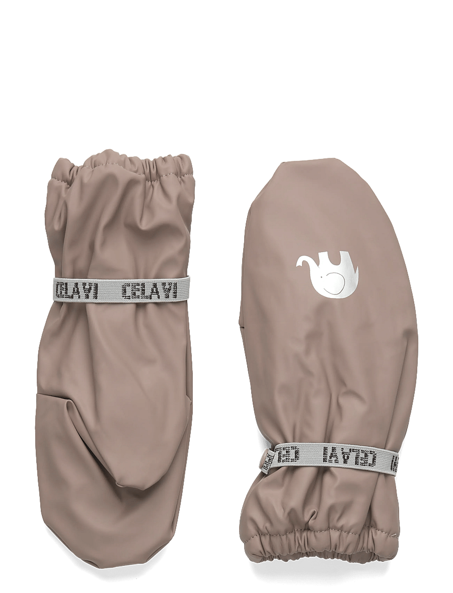 CeLaVi - Padded PU-mittens - regnvantar - fungi - 0