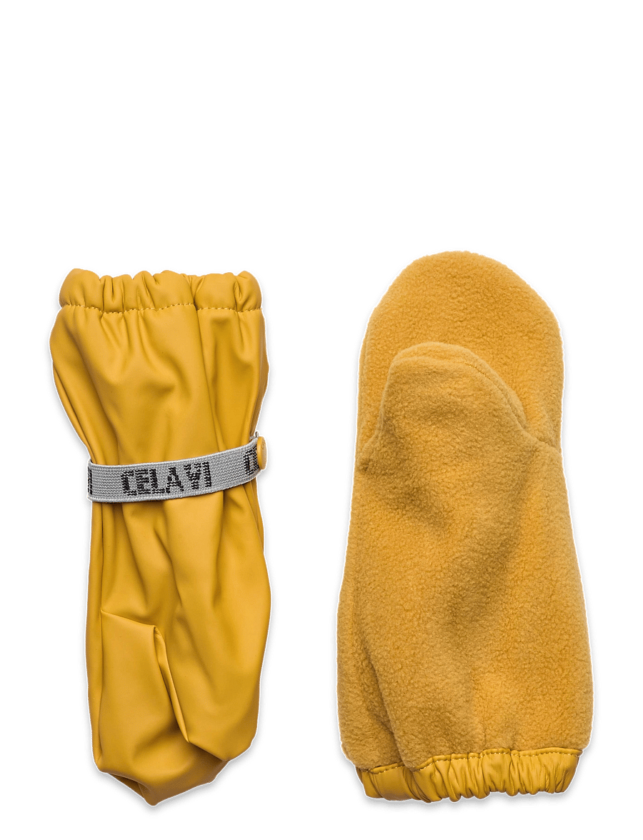 CeLaVi - Padded PU-mittens - regnhandsker - mineral yellow - 1