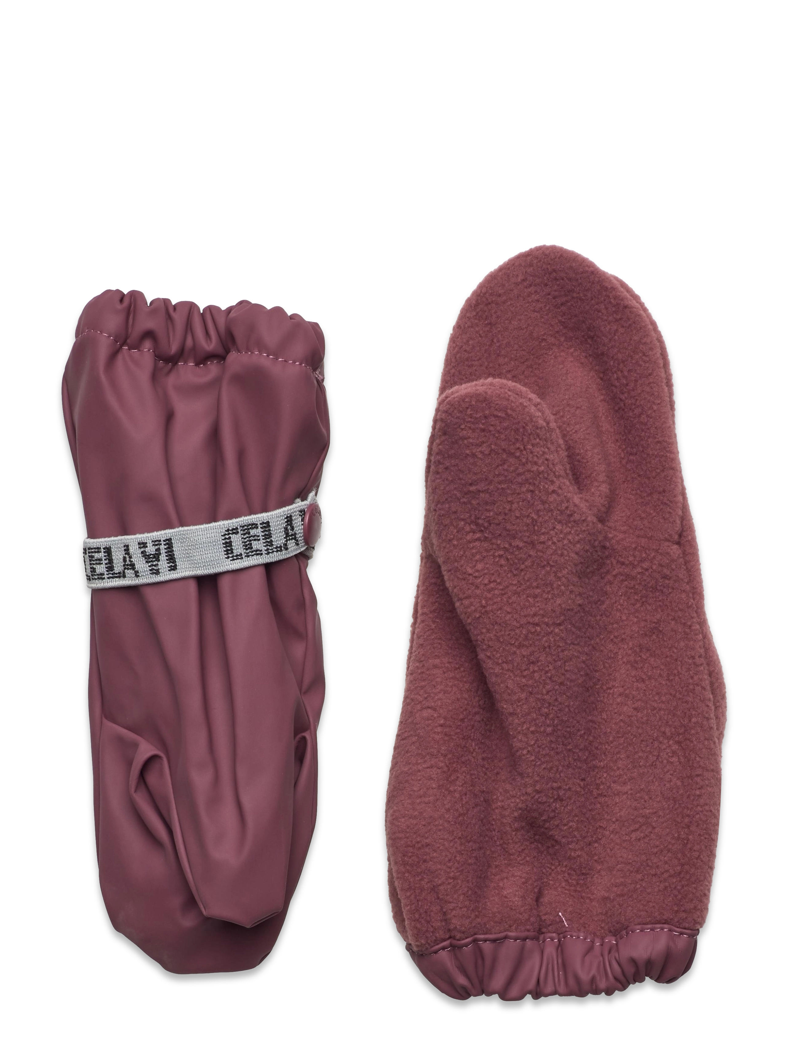 CeLaVi - Padded PU-mittens - regnhandsker - rose brown - 1