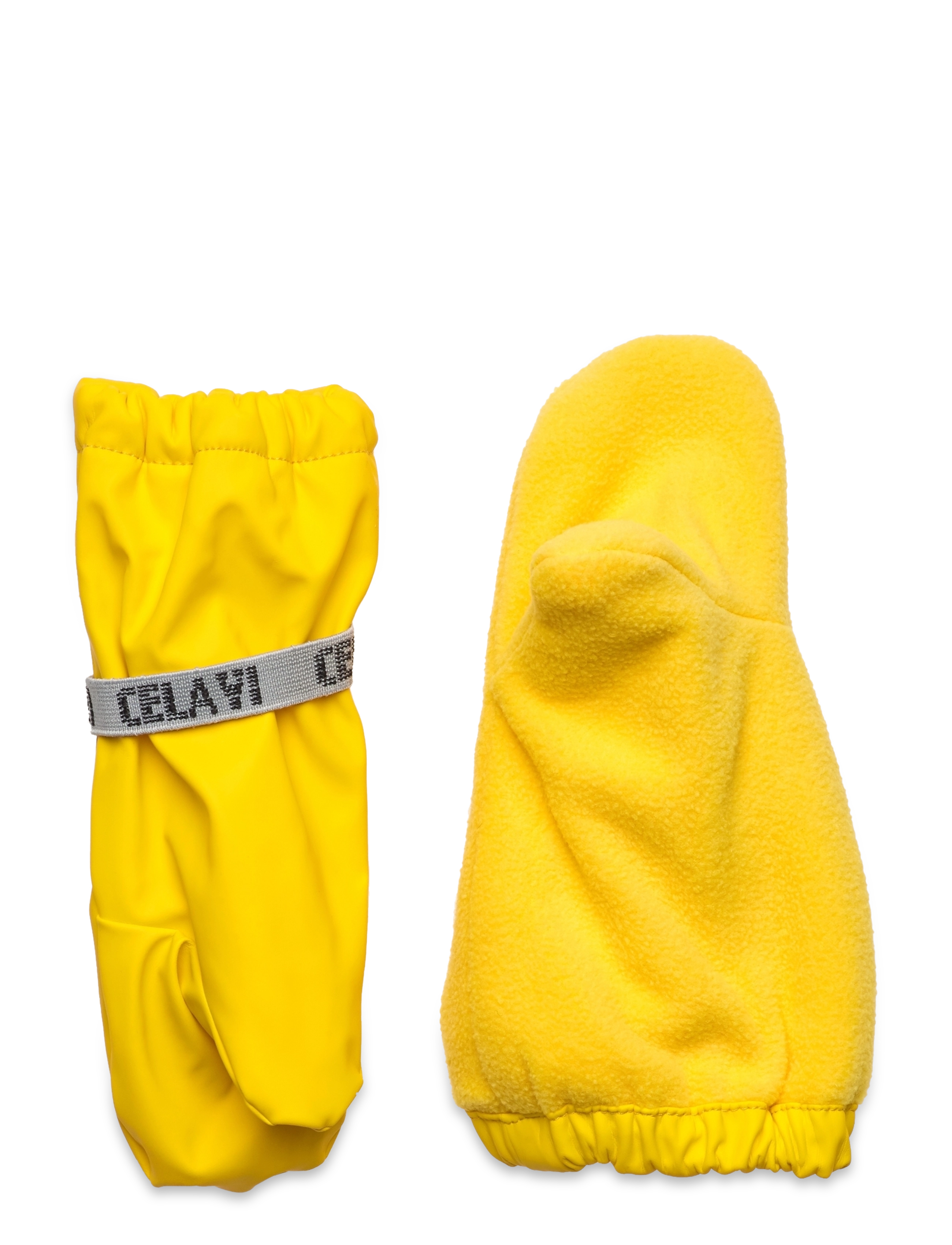 CeLaVi - Padded PU-mittens - rain gloves - yellow - 1
