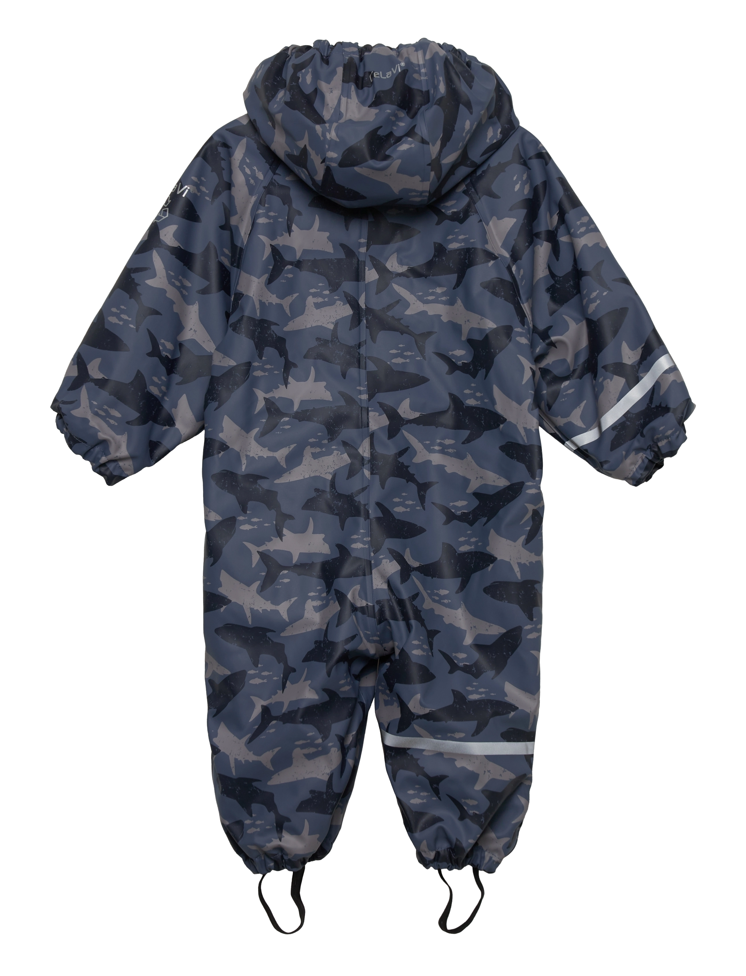 CeLaVi - Rainwear Suit -AOP, w.fleece - china blue - 1