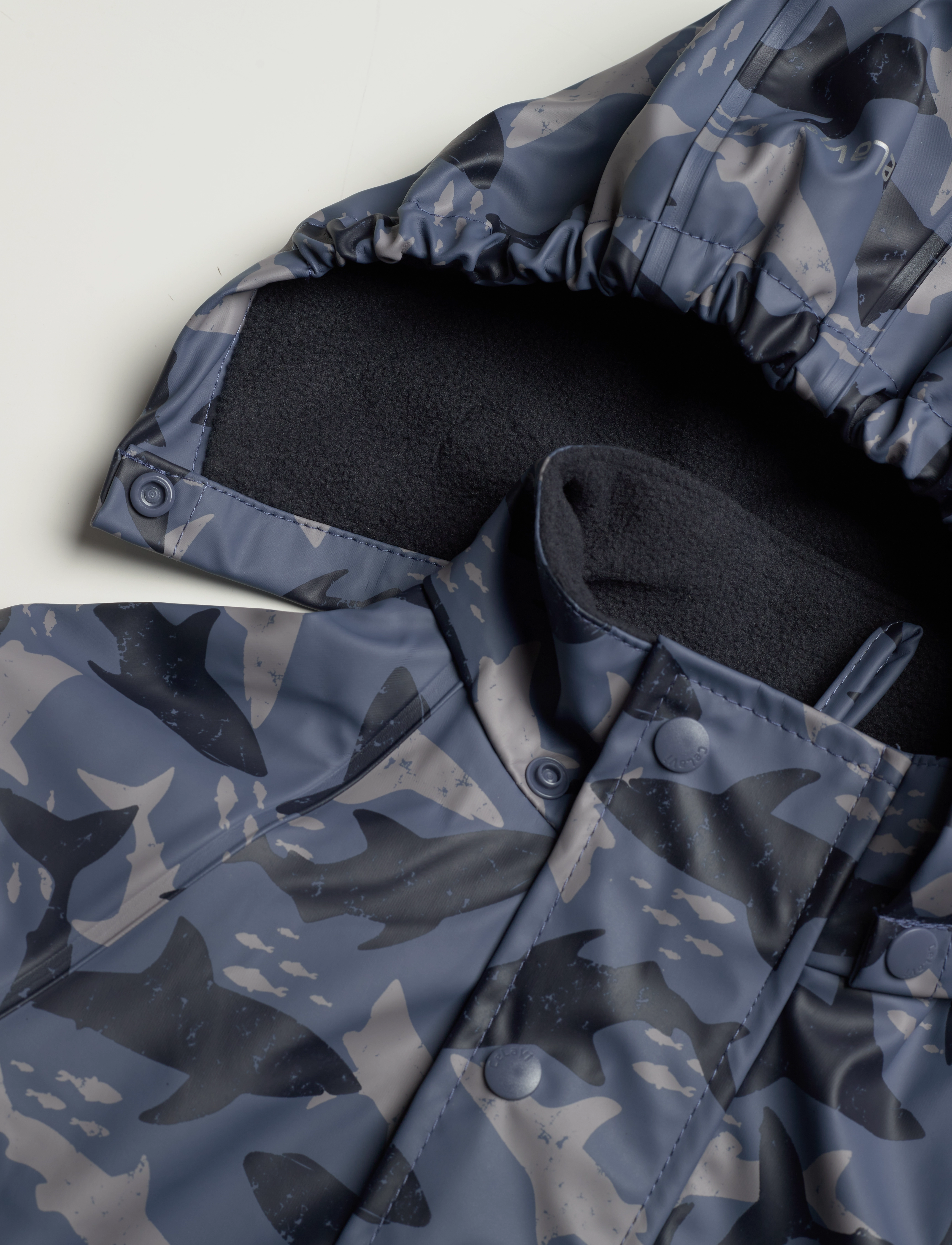 CeLaVi - Rainwear Suit -AOP, w.fleece - china blue - 3