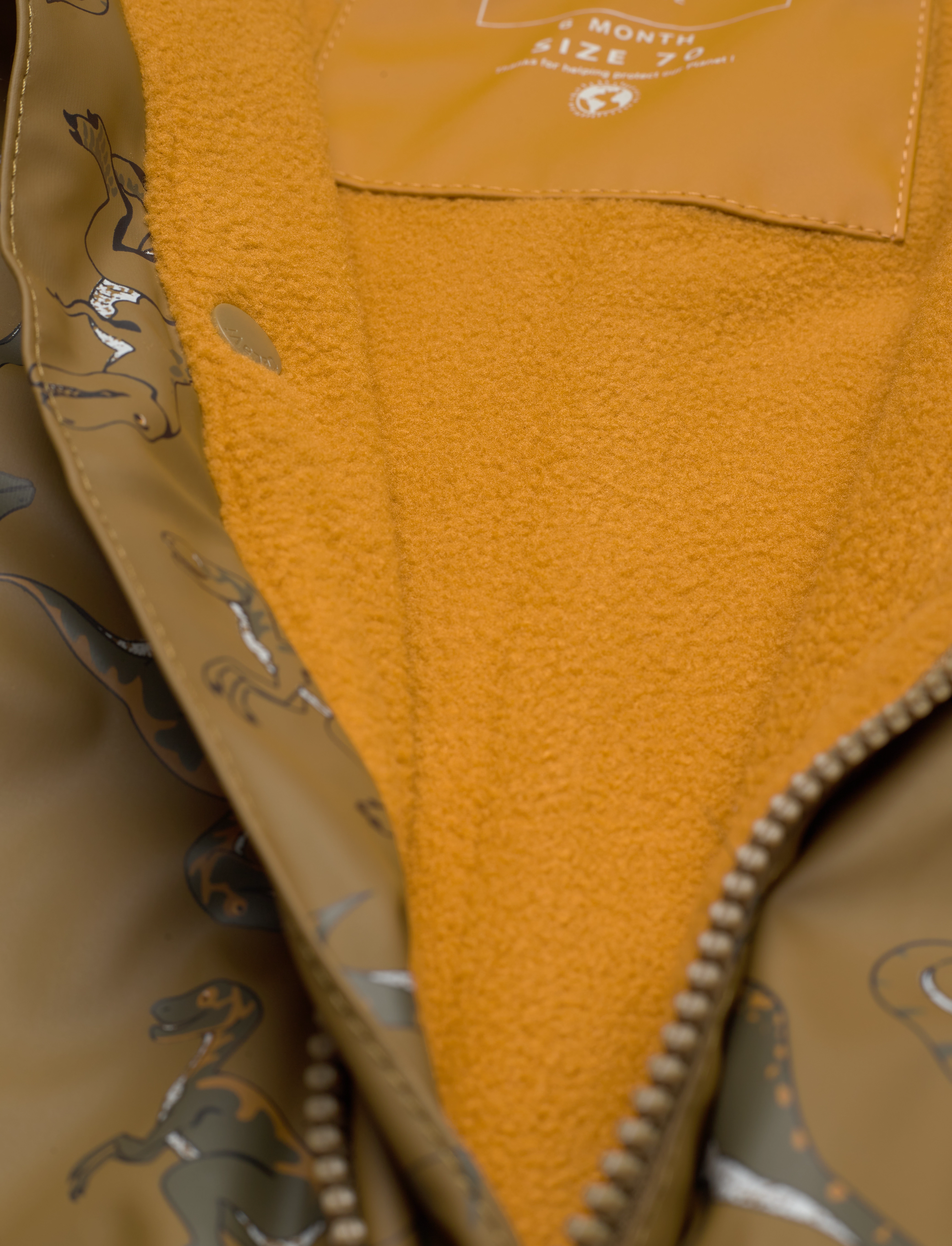 CeLaVi - Rainwear Suit -AOP, w.fleece - nutria - 5