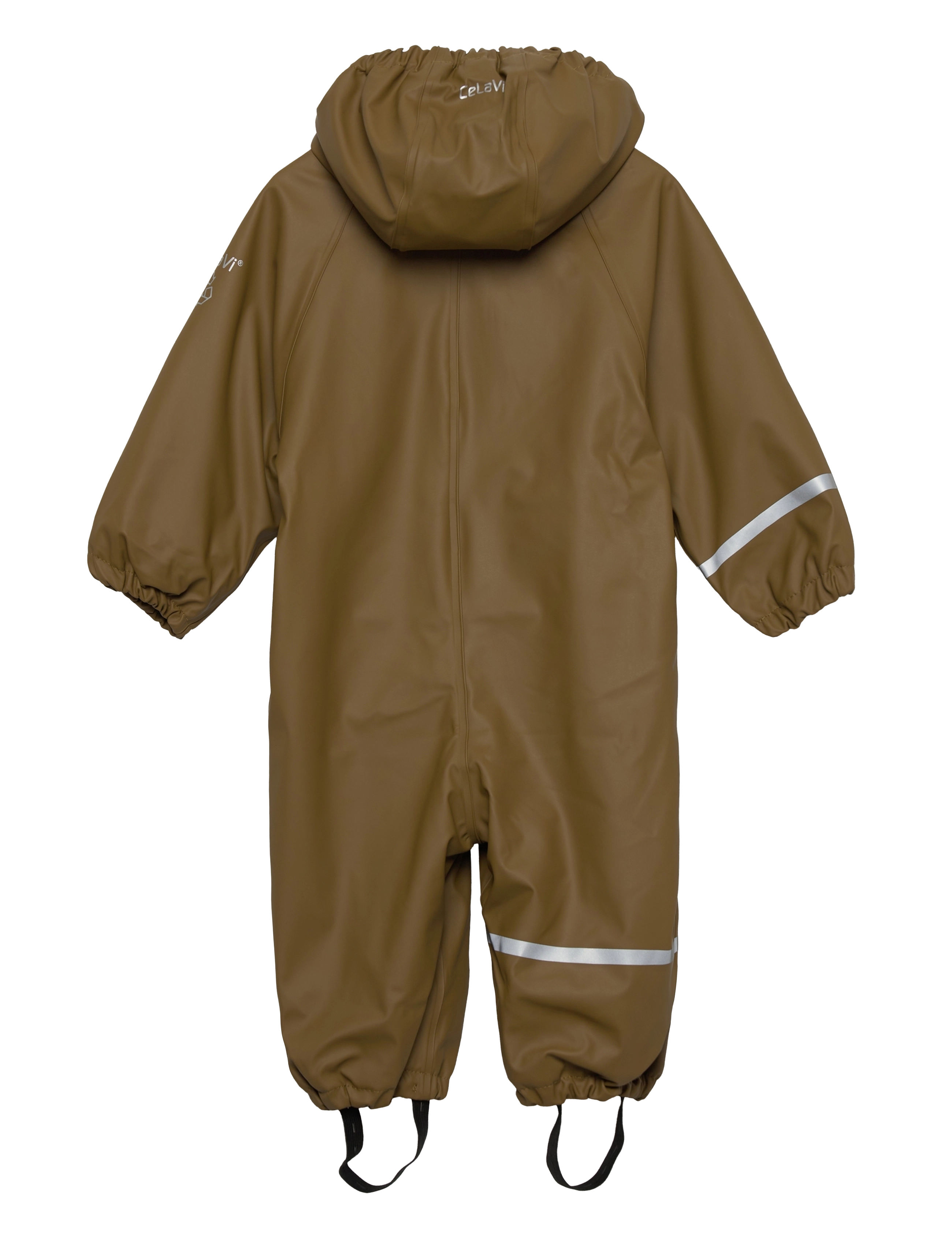 CeLaVi - Rainwear Suit -Solid, w.fleece - nutria - 1