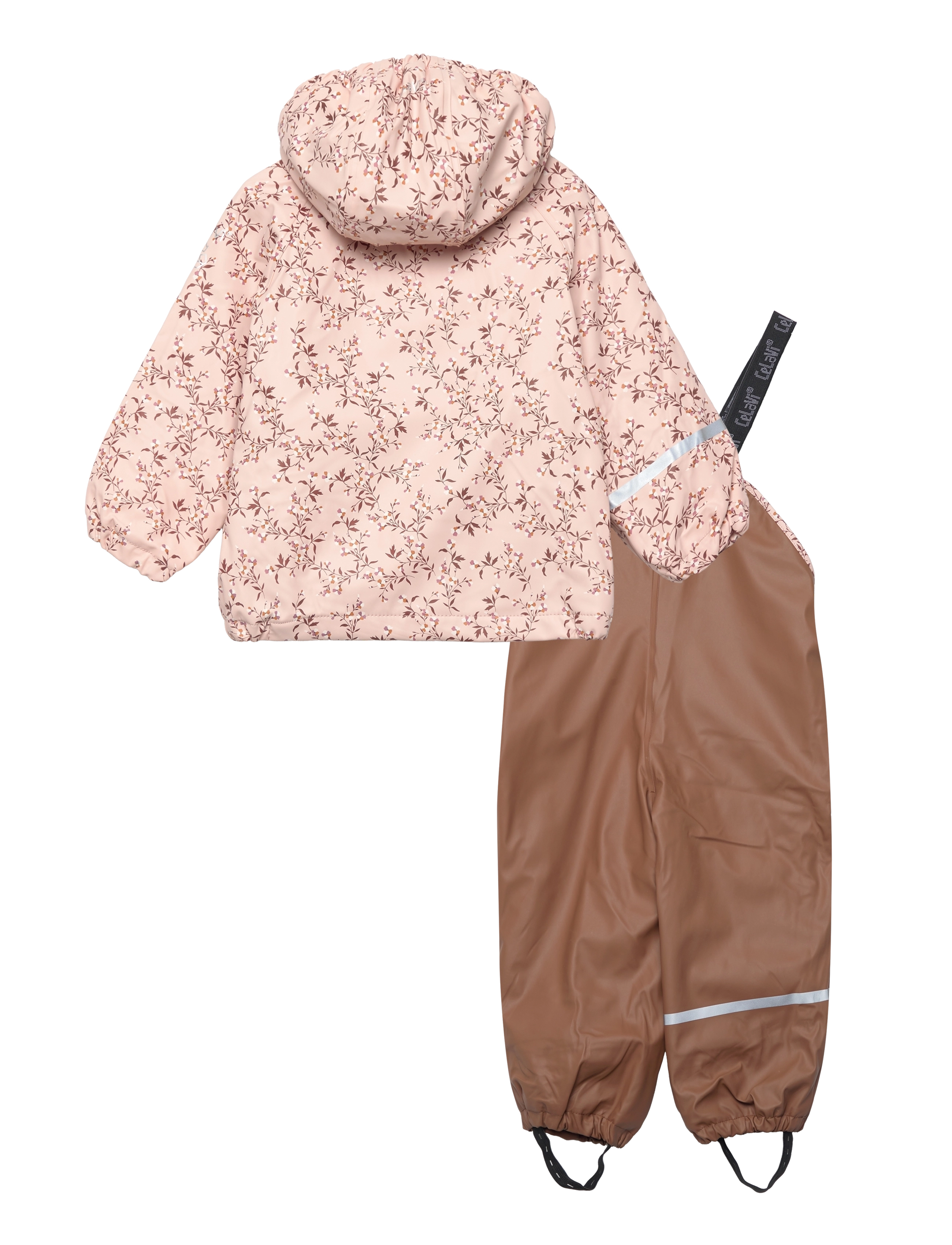 CeLaVi - Rainwear Set -AOP, w.fleece - peach whip - 1