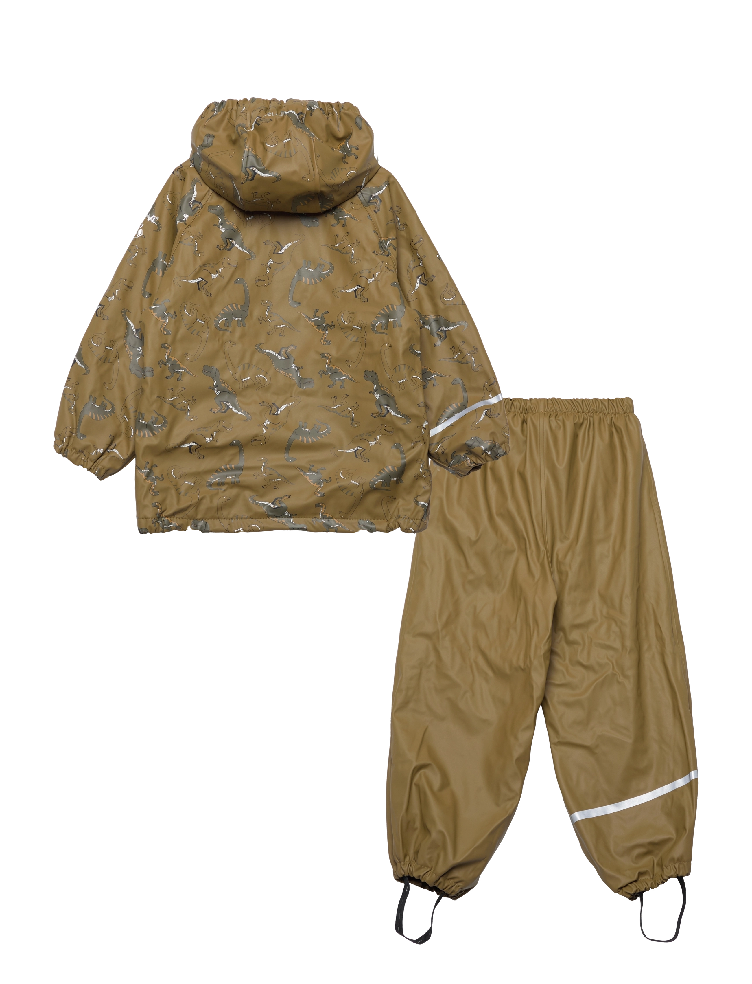CeLaVi - Rainwear Set -AOP, w.fleece - nutria - 1