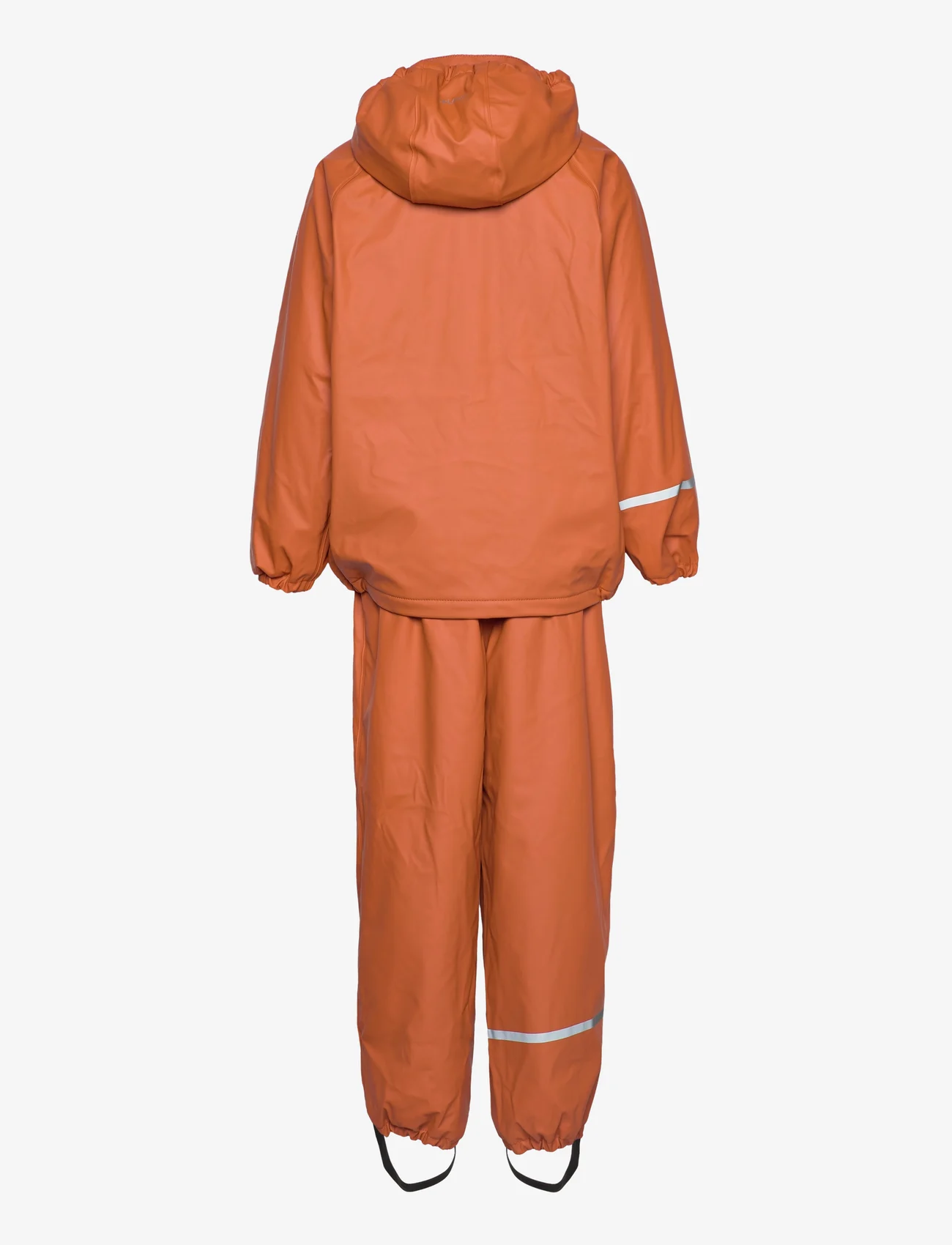 CeLaVi - Rainwear Set -Solid, w.fleece - vinterdress - amber brown - 1