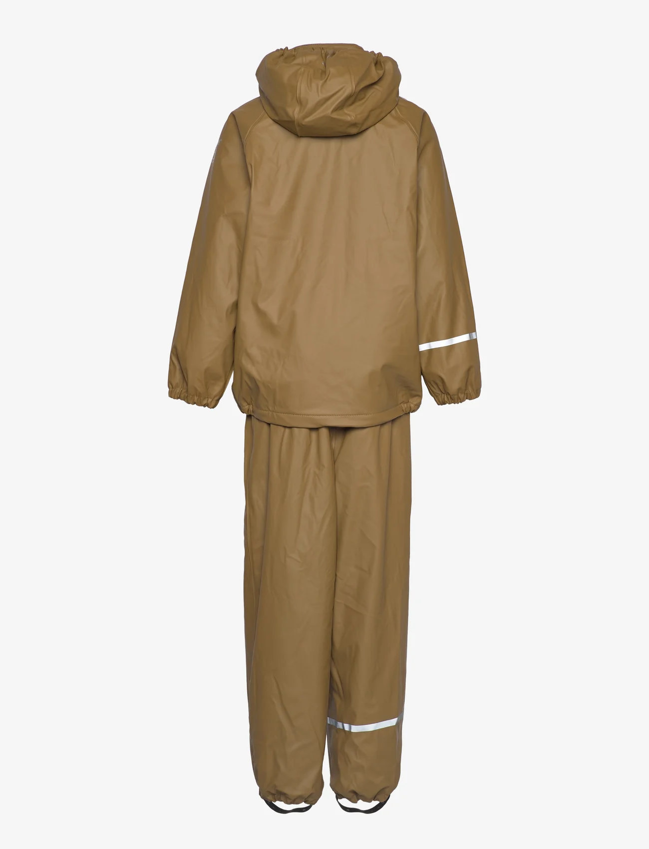 CeLaVi - Rainwear Set -Solid, w.fleece - vinterdress - nutria - 1