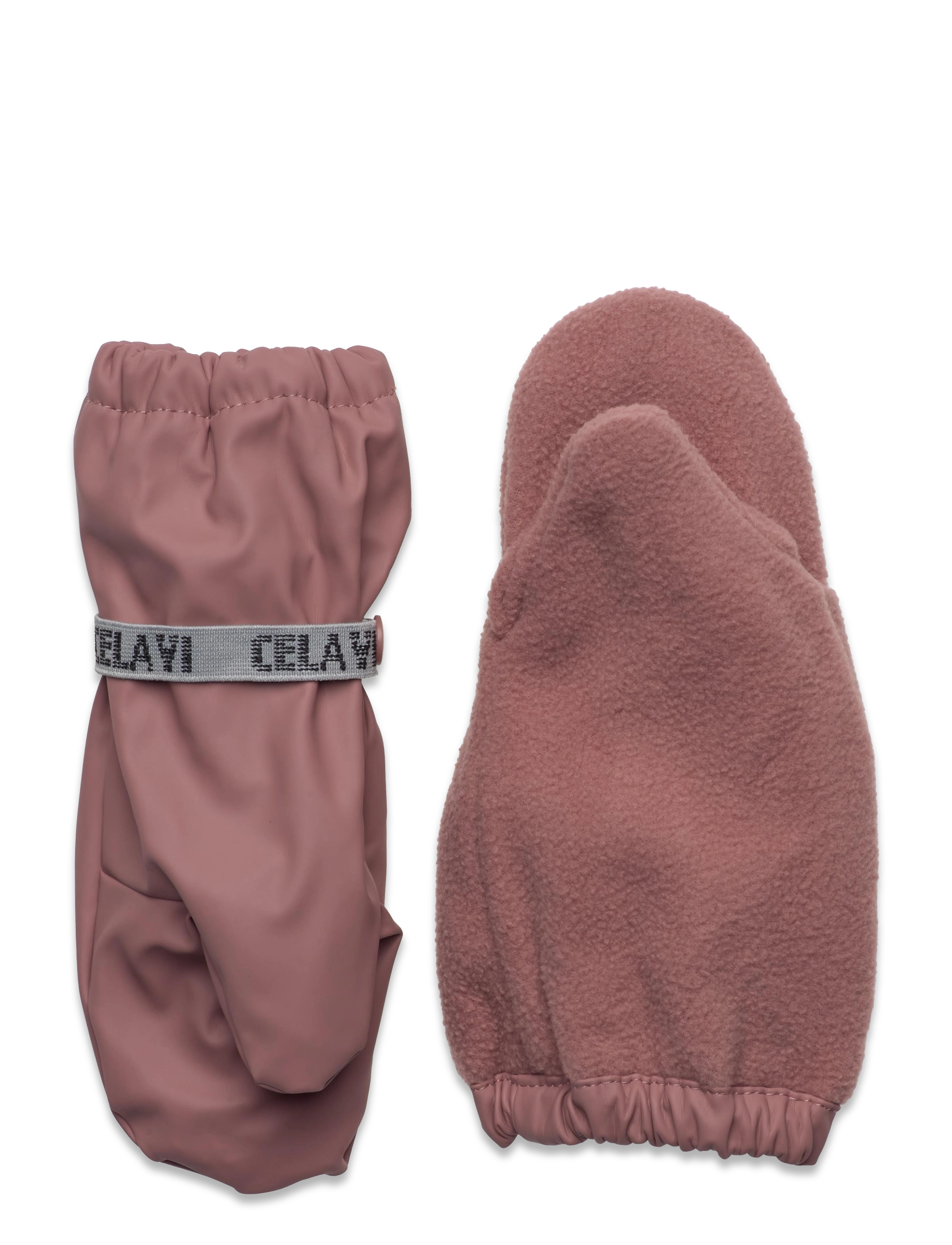 CeLaVi - Padded PU-mittens w.fleece - burlwood - 1