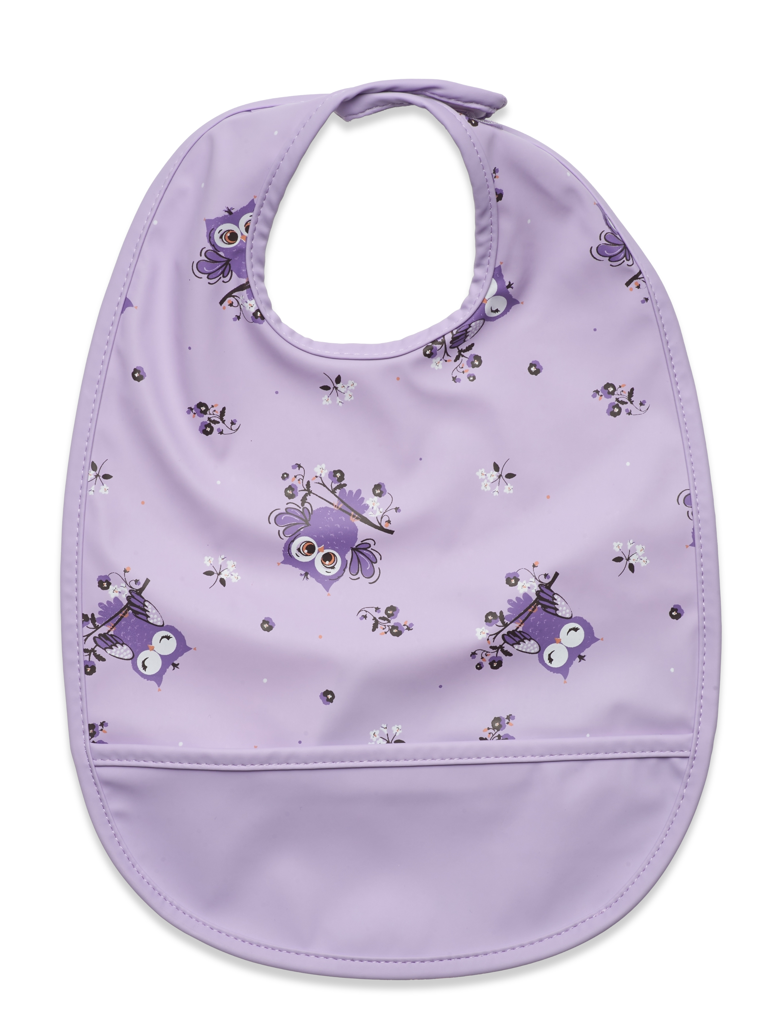 PU Bib - AOP - PURPLE ROSE