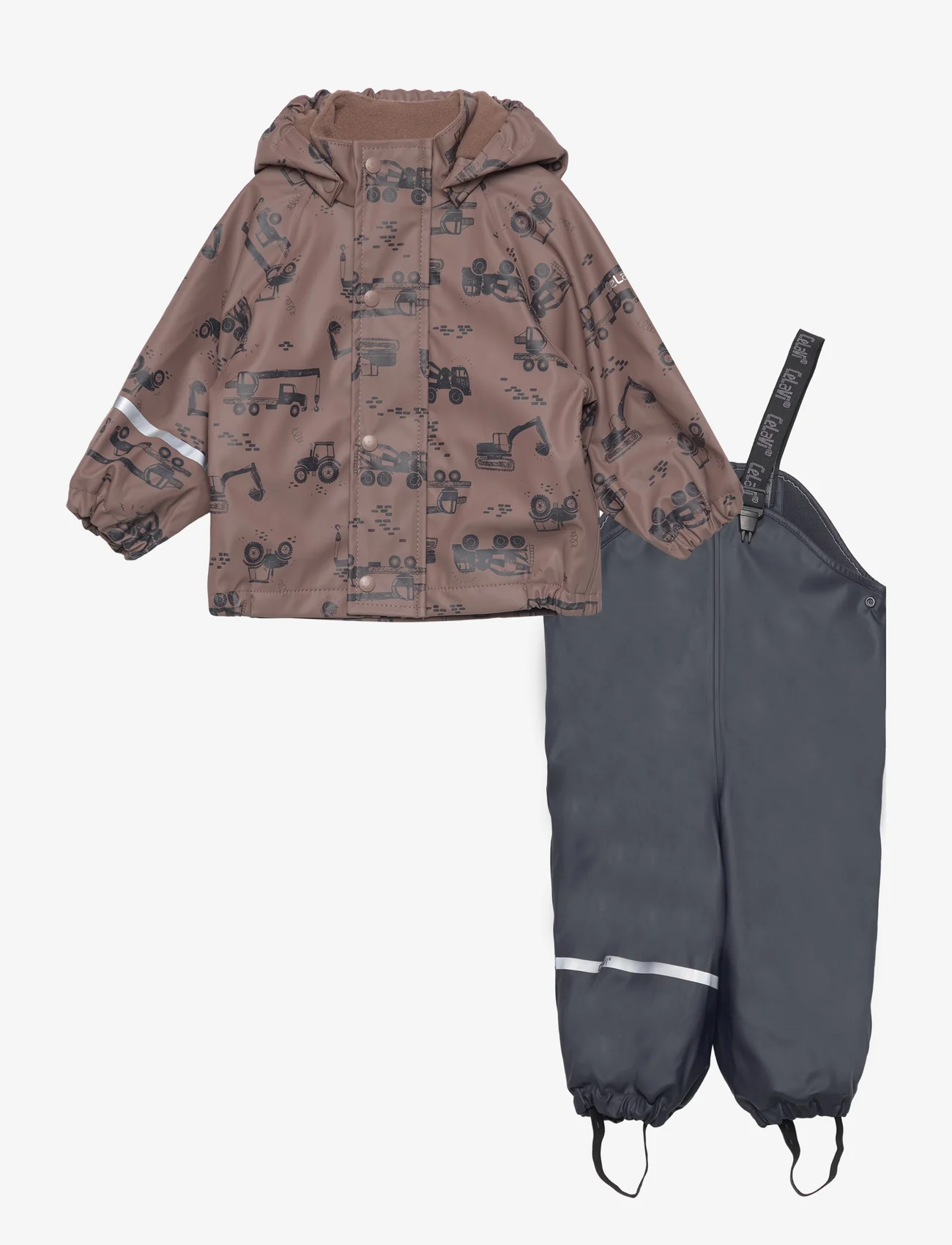 CeLaVi - Rainwear Set -AOP, w.fleece - regnsæt - navy - 0