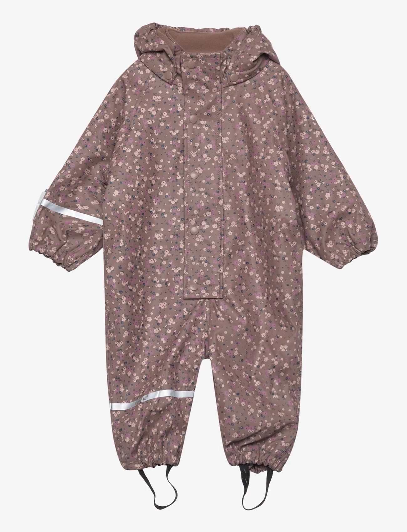 CeLaVi - Rainwear Suit -AOP, w.fleece - kombinezony przeciwdeszczowe - coffee quartz - 0