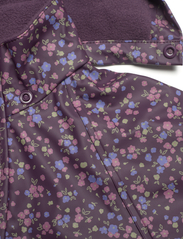 CeLaVi - Rainwear Suit -AOP, w.fleece - regndragter - plum perfect - 3