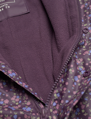 CeLaVi - Rainwear Suit -AOP, w.fleece - rainwear coveralls - plum perfect - 4