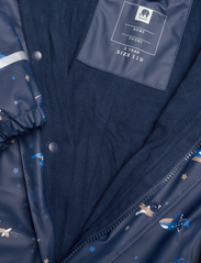 CeLaVi - Rainwear Suit -AOP, w.fleece - kombinezony przeciwdeszczowe - pageant blue - 2