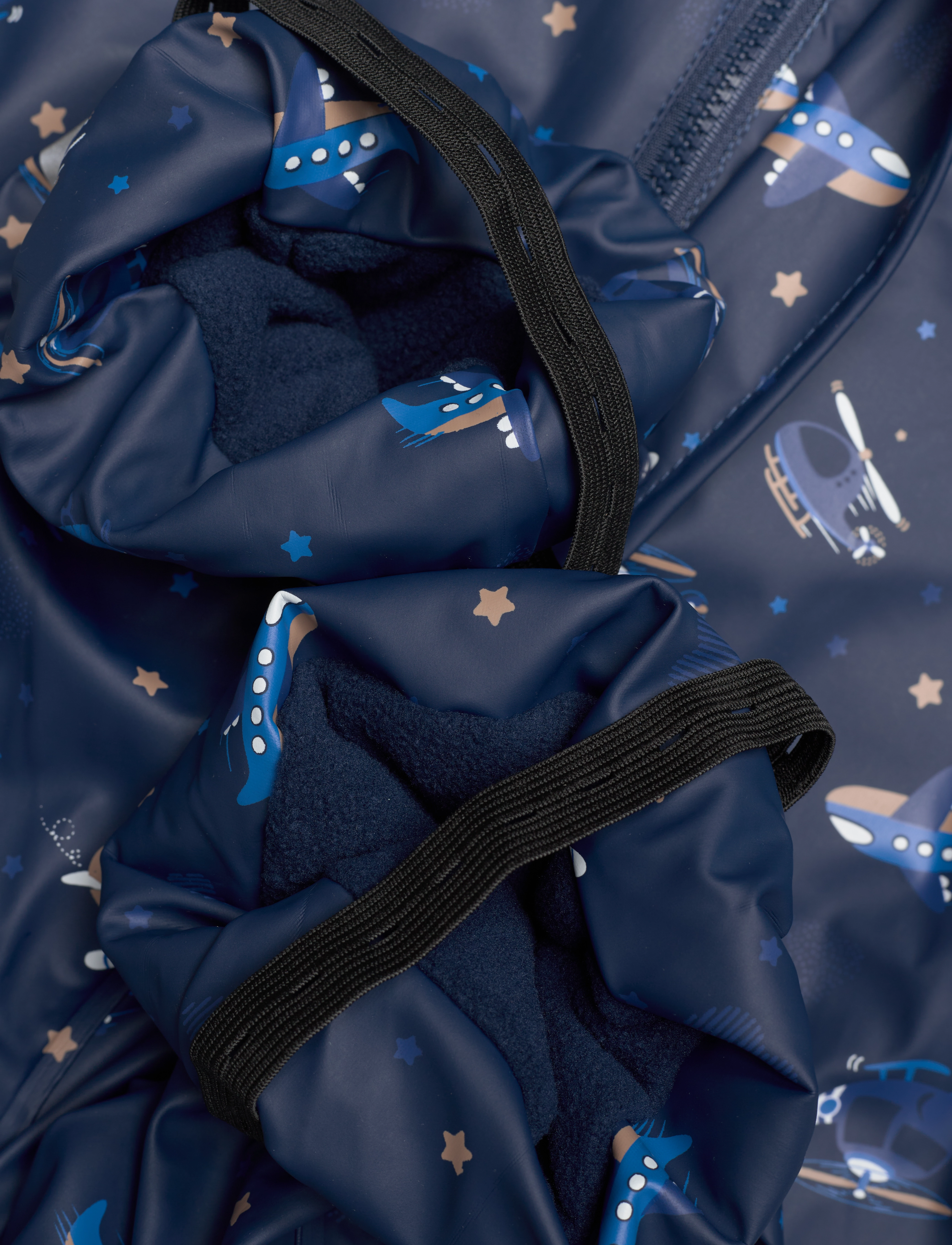 CeLaVi - Rainwear Suit -AOP, w.fleece - regndragter - pageant blue - 4