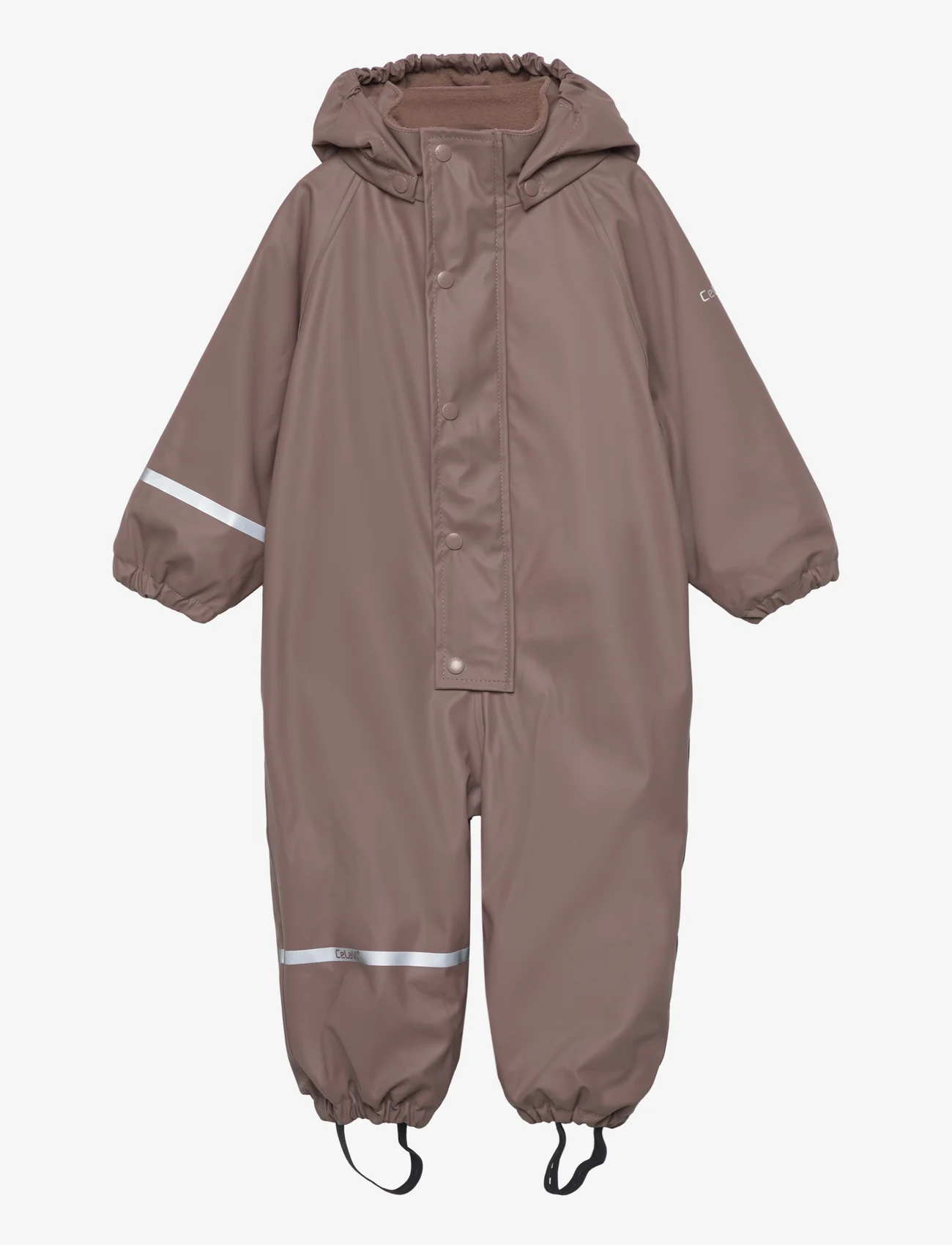CeLaVi - Rainwear Suit w.fleece - rainwear coveralls - coffee quartz - 0