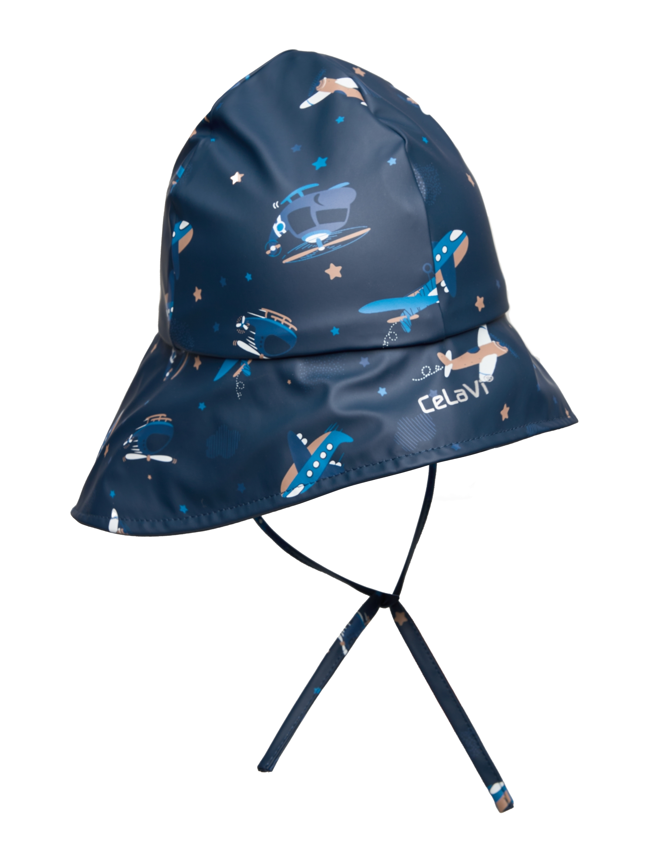 PU Hat w.fleece - AOP - PAGEANT BLUE