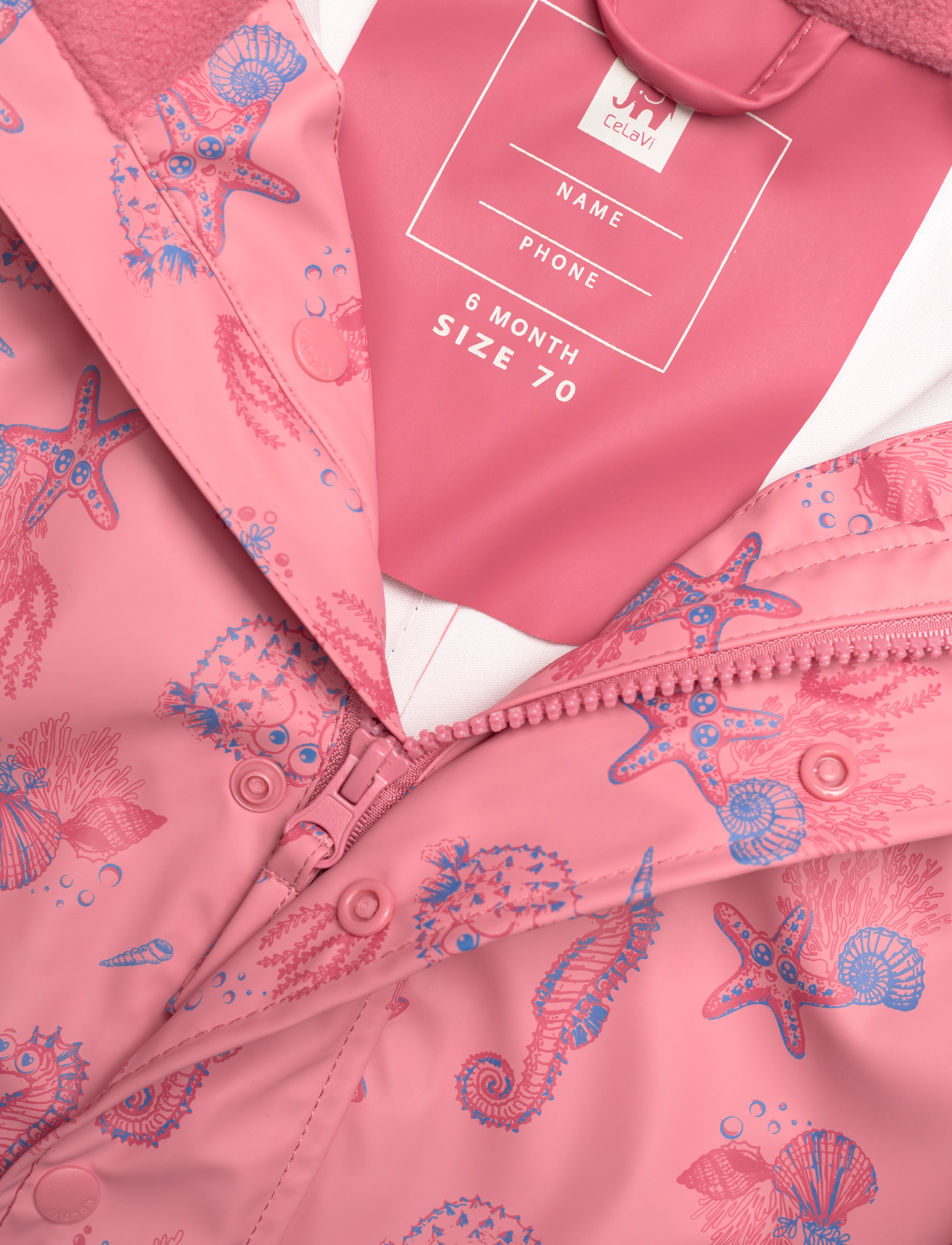 CeLaVi - Rainwear Suit - AOP - slate rose - 2