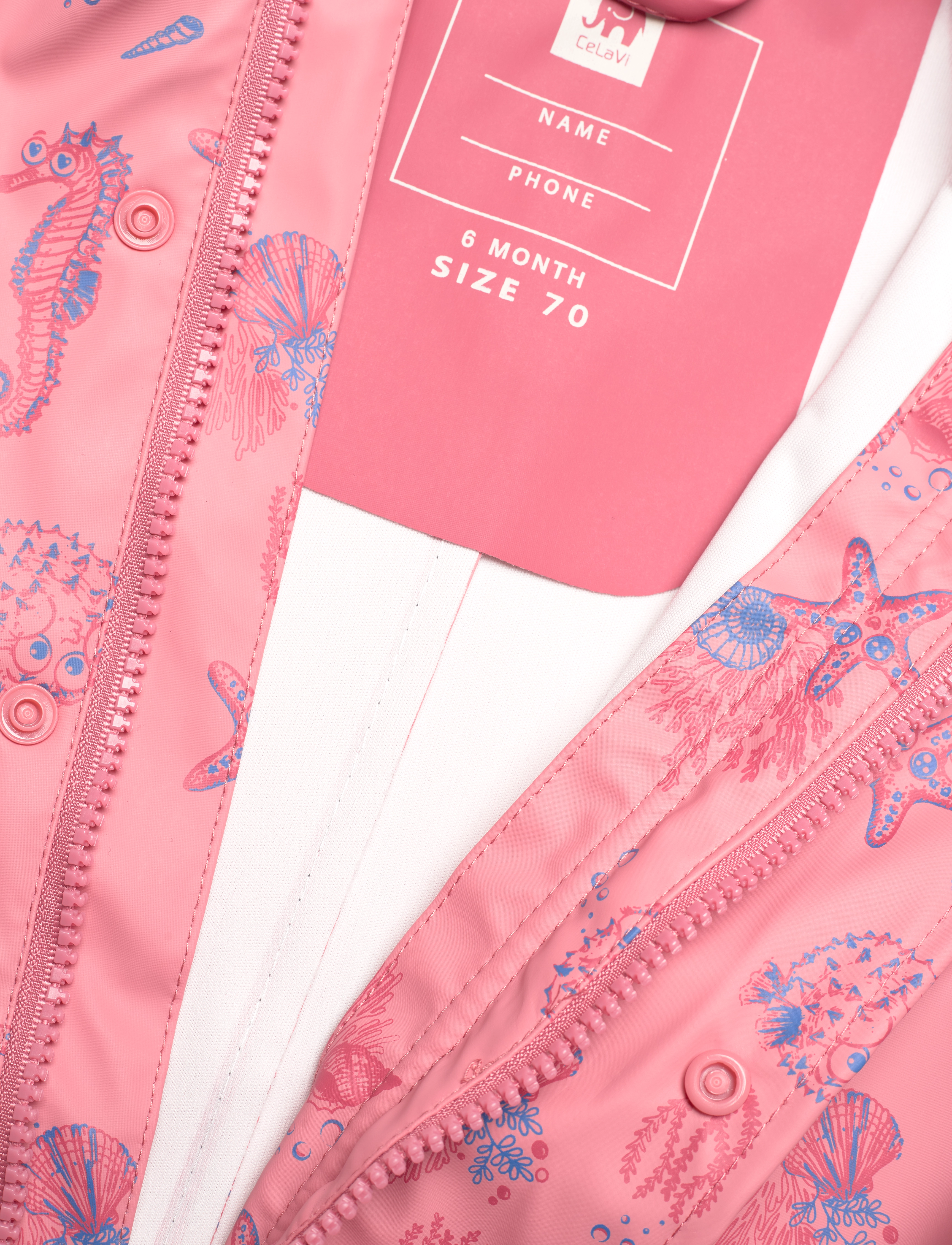 CeLaVi - Rainwear Suit - AOP - slate rose - 5