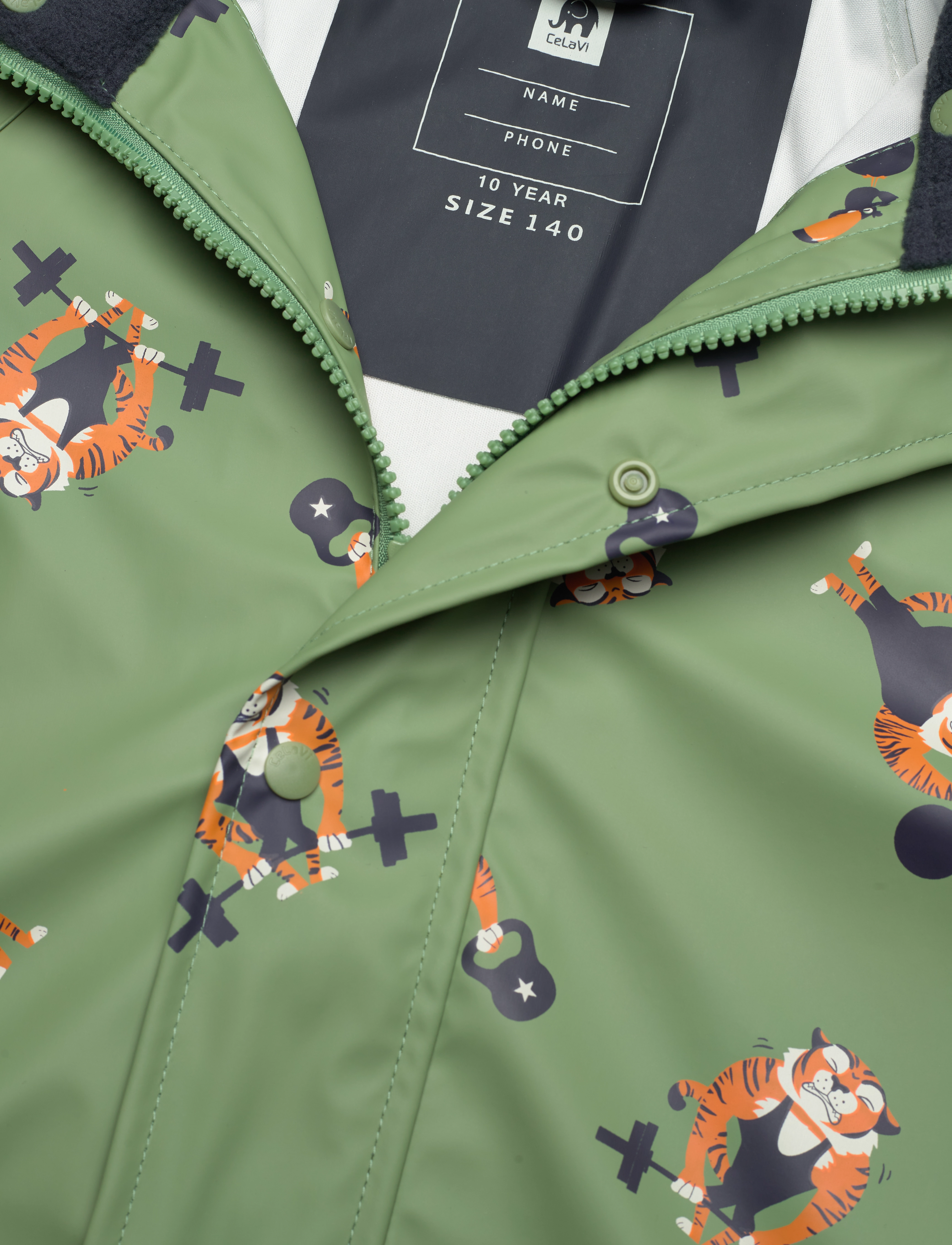 CeLaVi - Rainwear Jacket - AOP - loden frost - 2