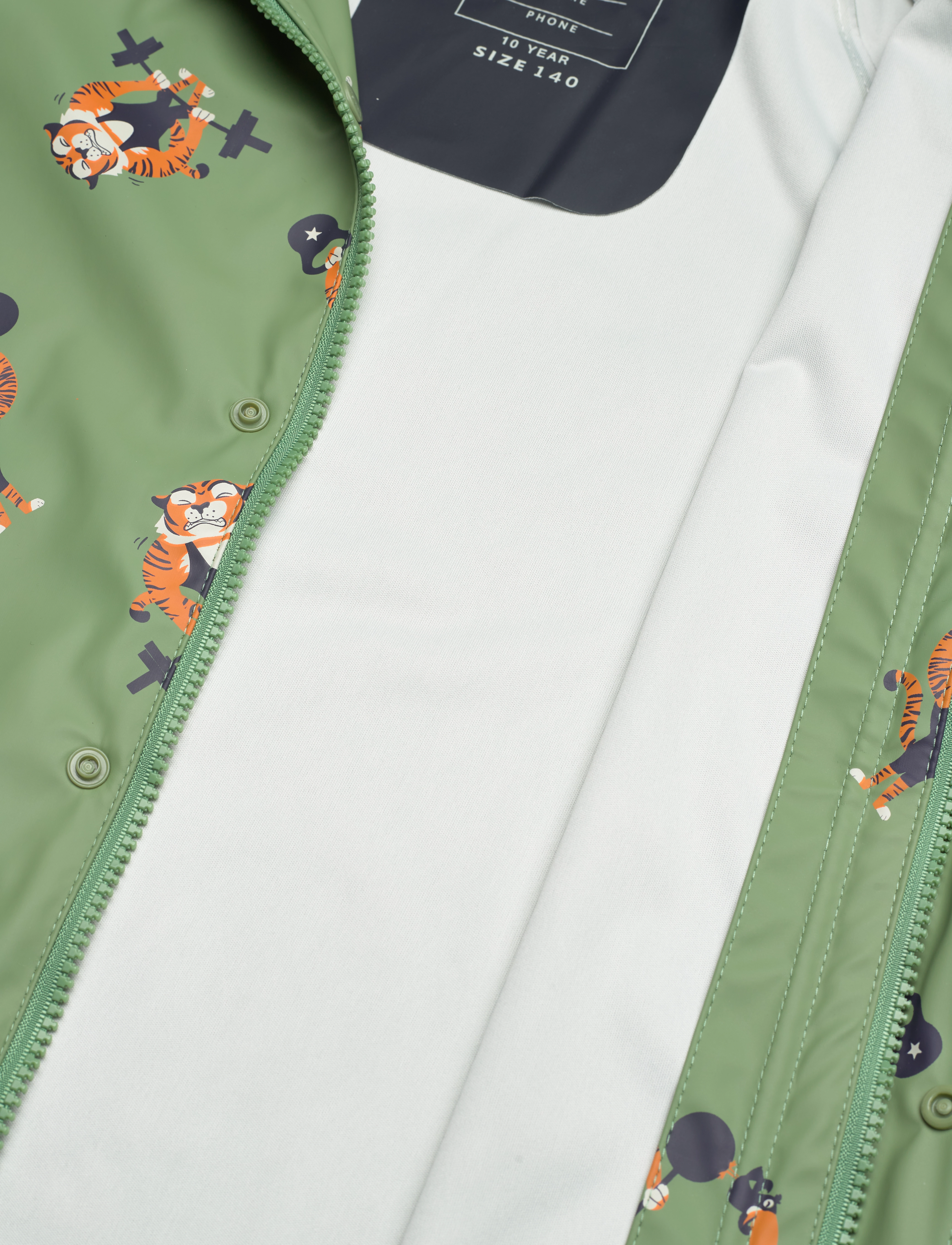 CeLaVi - Rainwear Jacket - AOP - loden frost - 4