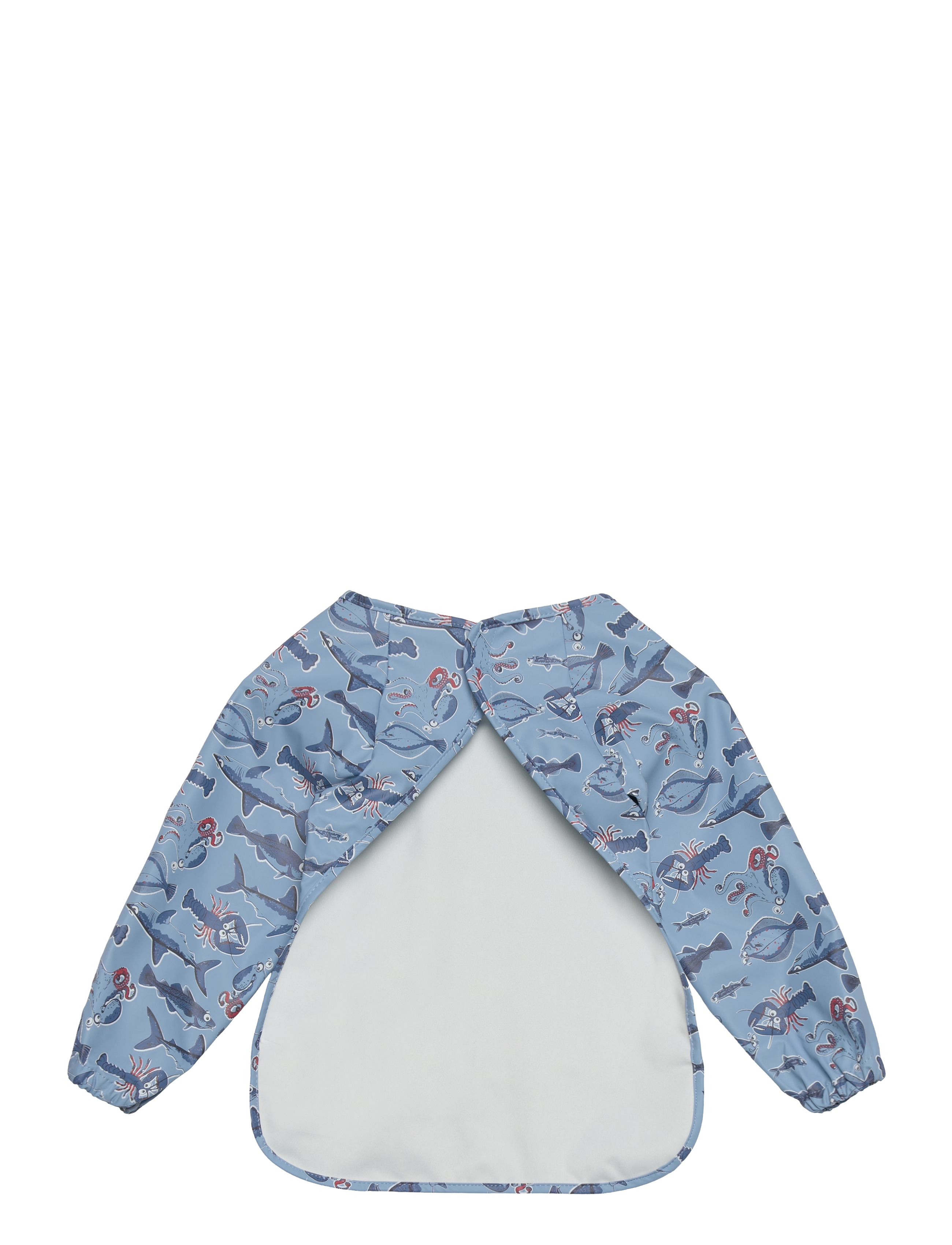 CeLaVi - PU Apron w.sleeves - AOP - federal blue - 1