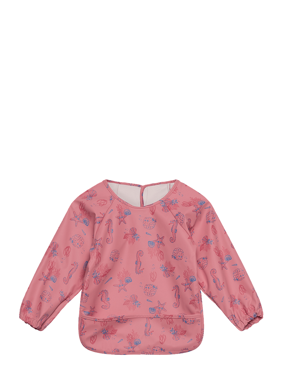 CeLaVi - PU Apron w.sleeves - AOP - slate rose - 0