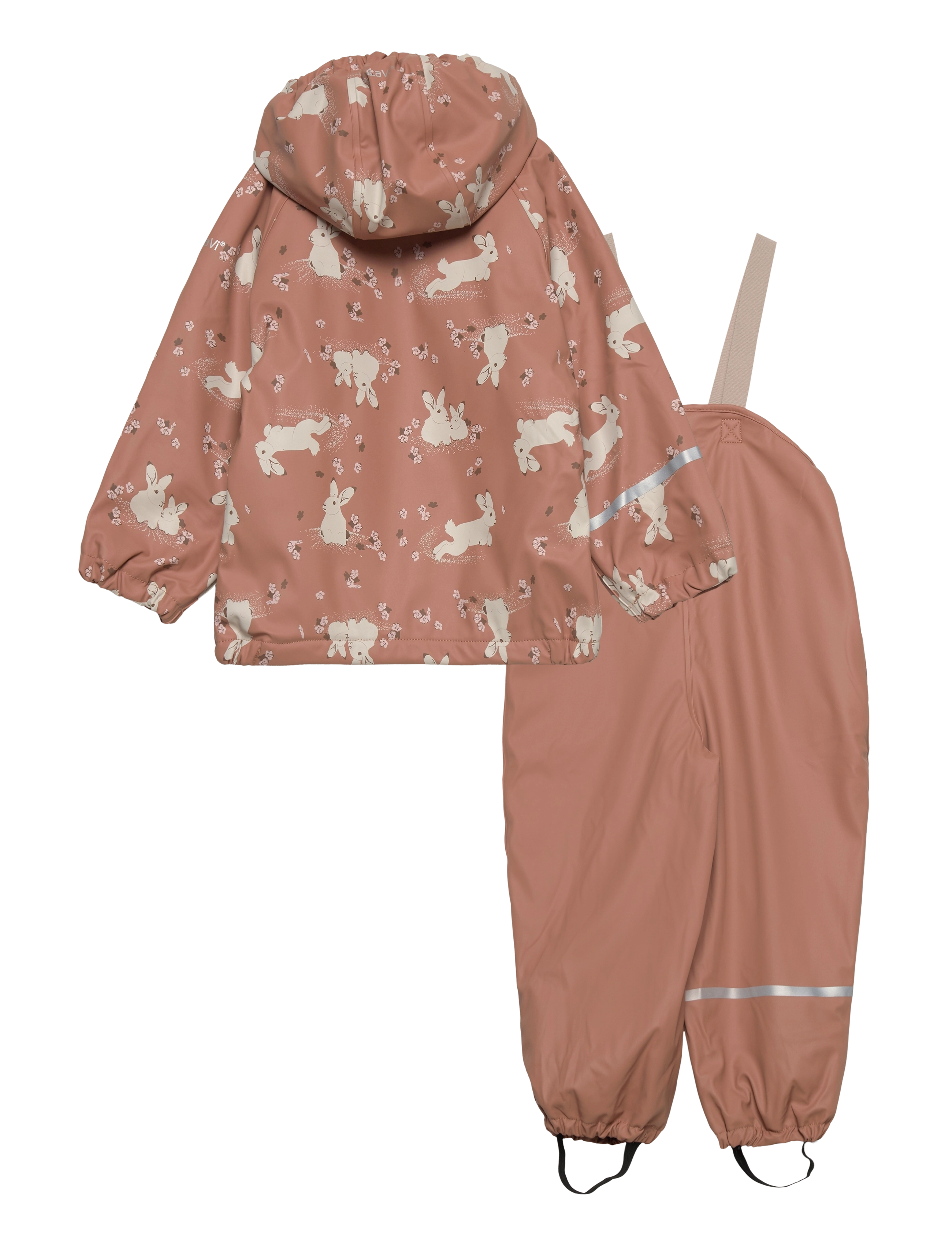 CeLaVi - Rainwear Set - AOP, w. fleece - tawny brown - 1
