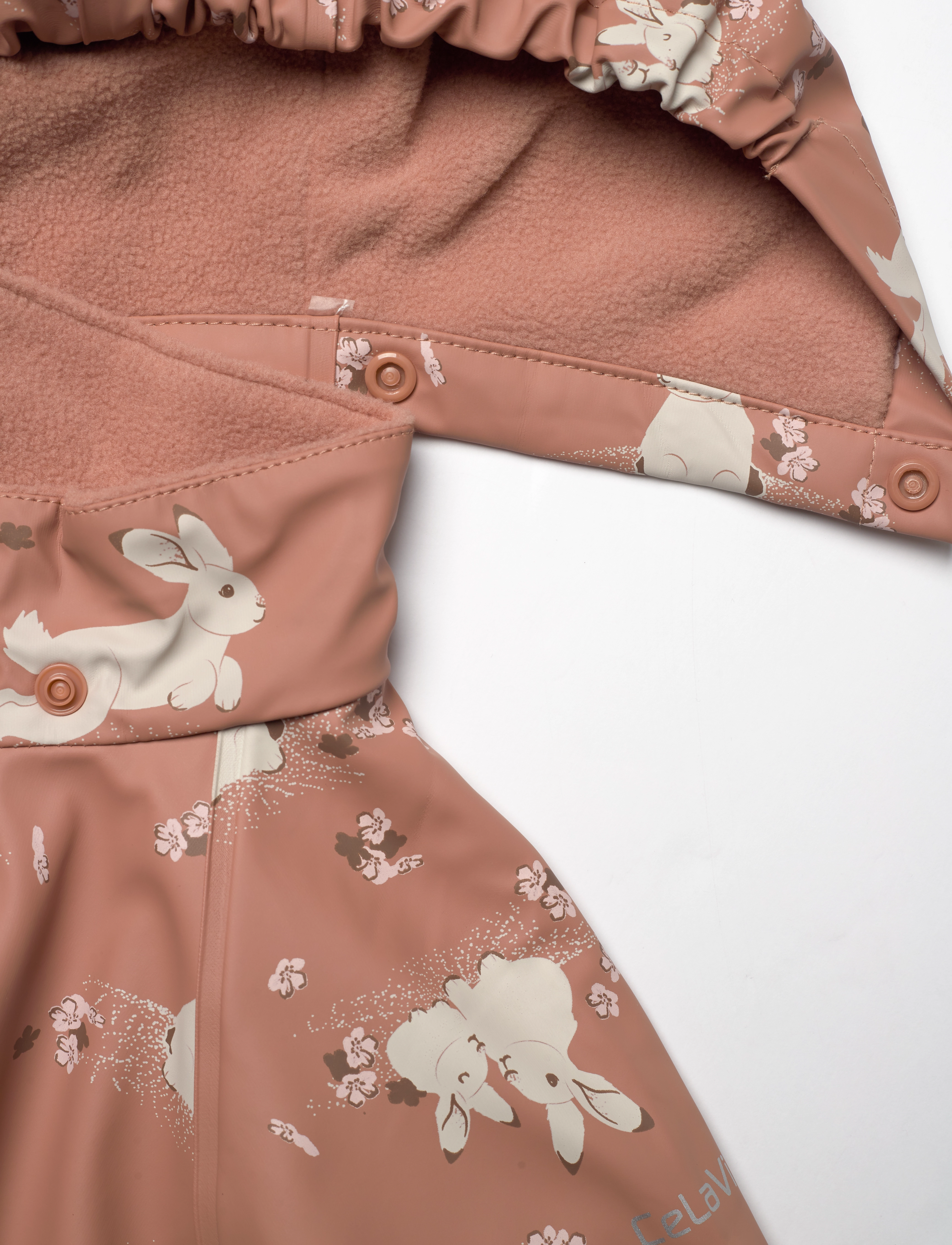 CeLaVi - Rainwear Set - AOP, w. fleece - tawny brown - 5