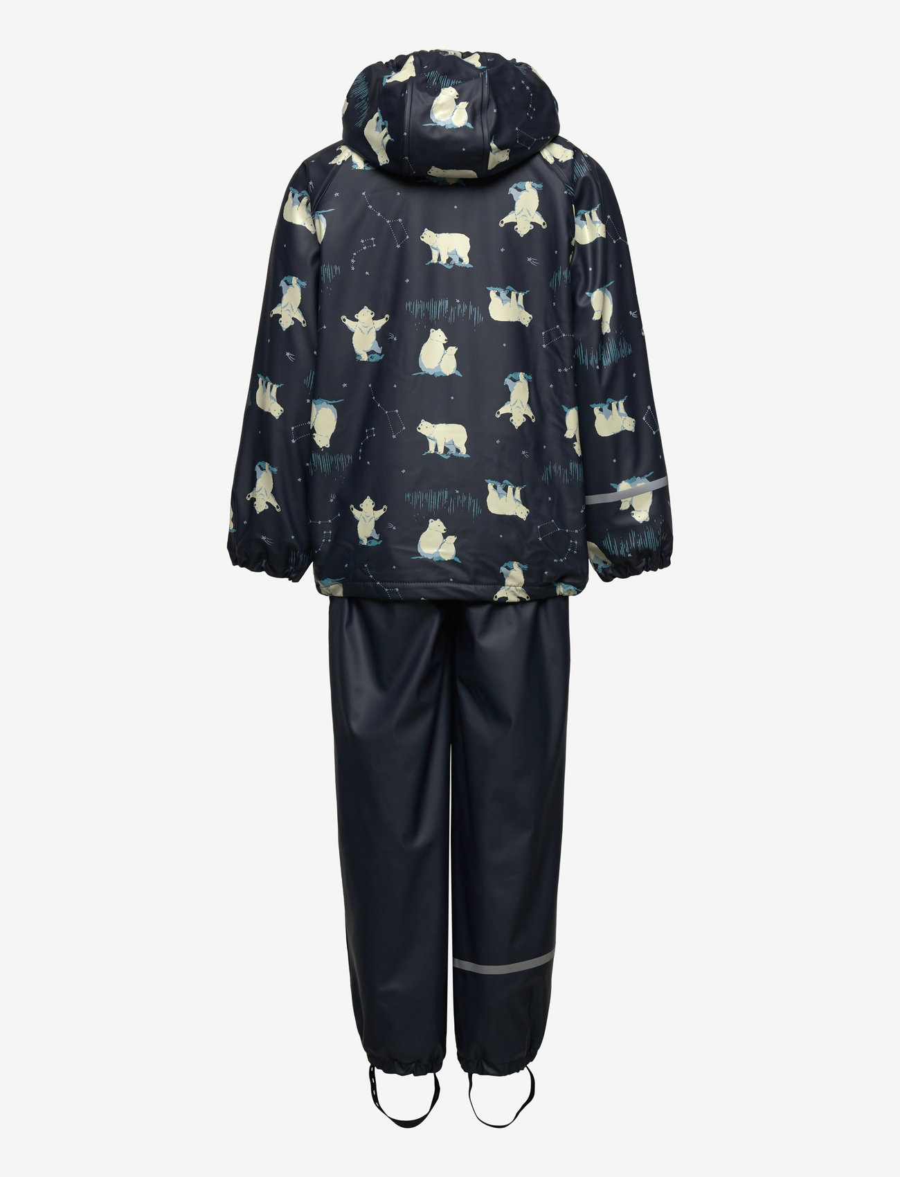 CeLaVi - Rainwear Set - AOP, w. fleece - regensets - navy - 1
