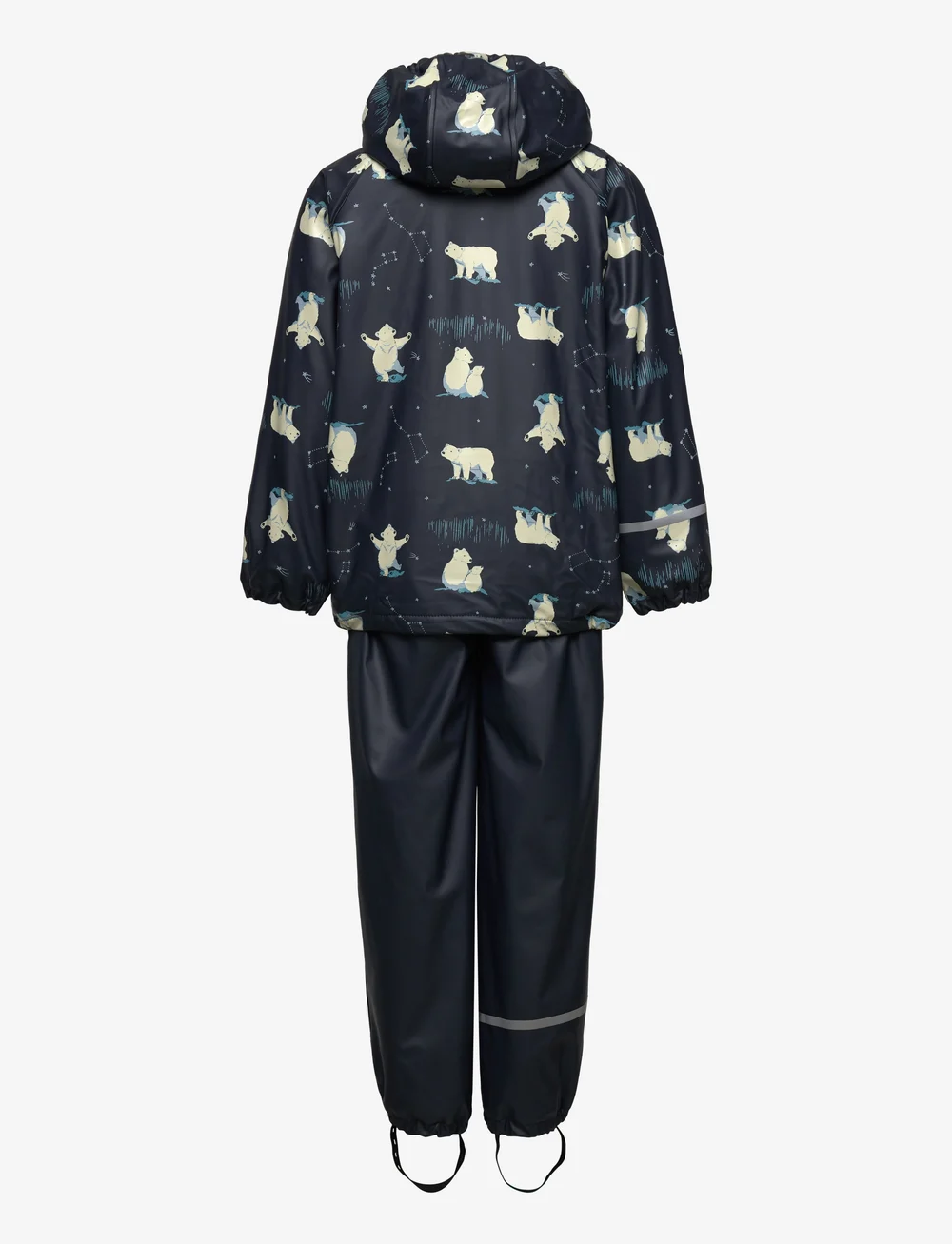 CeLaVi - Rainwear Set - AOP, w. fleece - lined rainwear - navy - 1