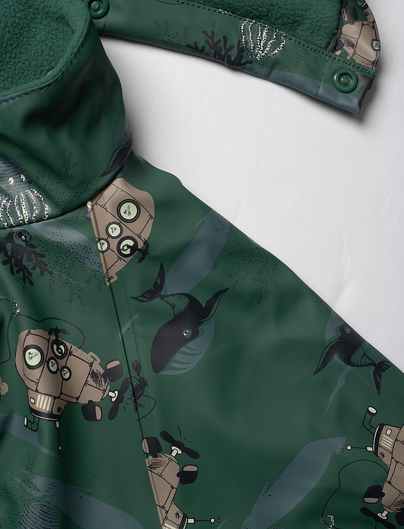 CeLaVi - Rainwear Set - AOP, w. fleece - smoke pine - 5