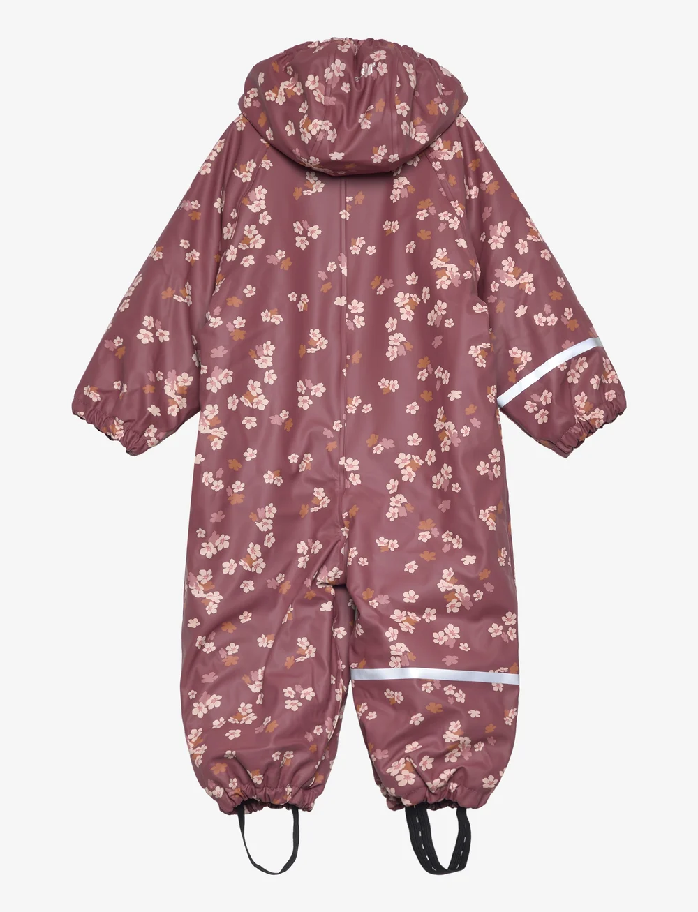 CeLaVi - Rainwear Suit - AOP, w. fleece - rainwear coveralls - apple butter - 1