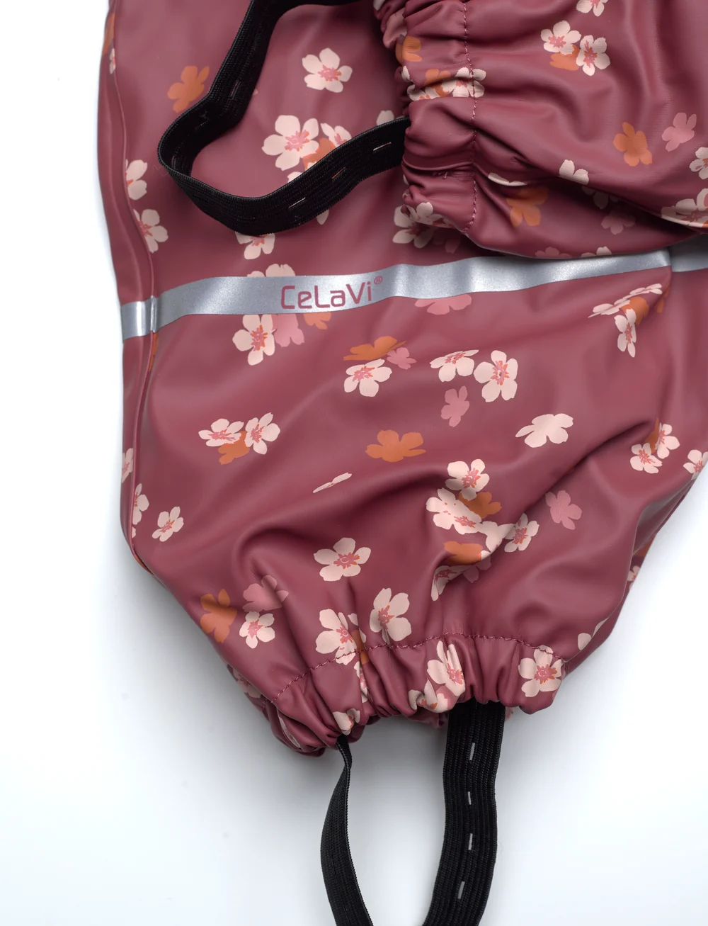 CeLaVi - Rainwear Suit - AOP, w. fleece - rainwear coveralls - apple butter - 5