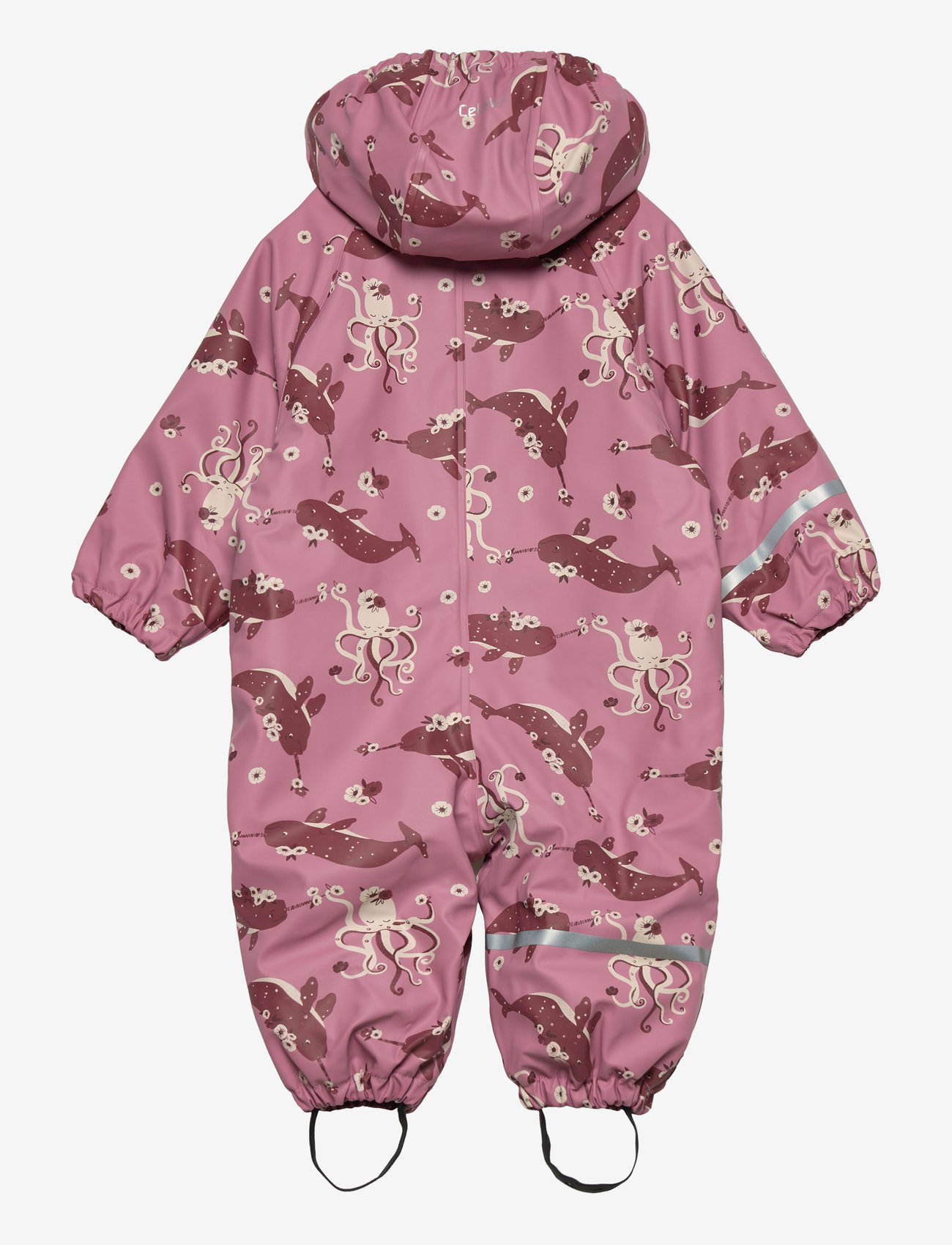 CeLaVi - Rainwear Suit - AOP, w. fleece - regndragter - foxglove - 1