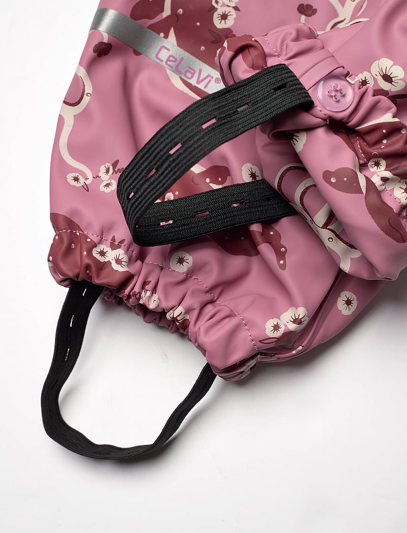 CeLaVi - Rainwear Suit - AOP, w. fleece - regndragter - foxglove - 4