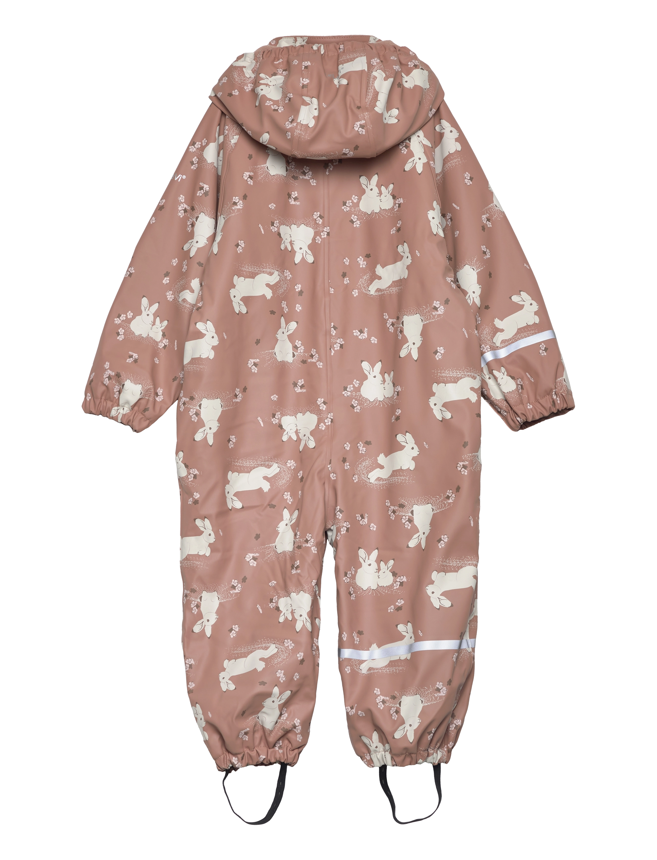 CeLaVi - Rainwear Suit - AOP, w. fleece - tawny brown - 1