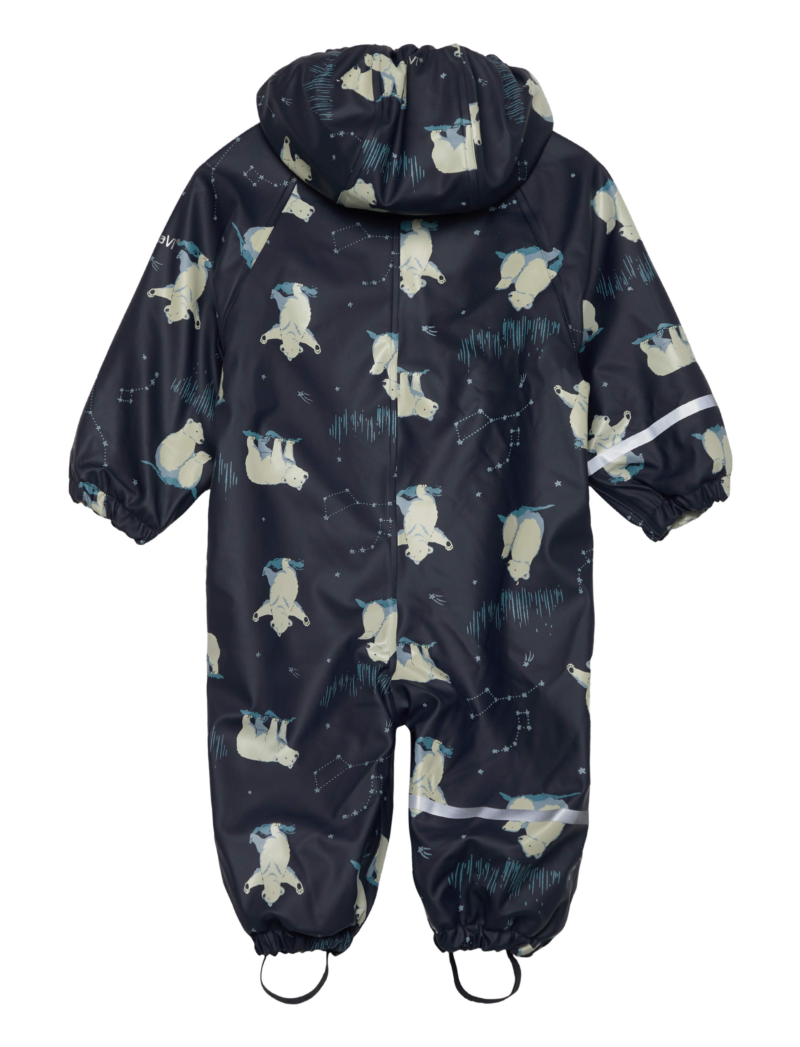 CeLaVi - Rainwear Suit - AOP, w. fleece - navy - 1