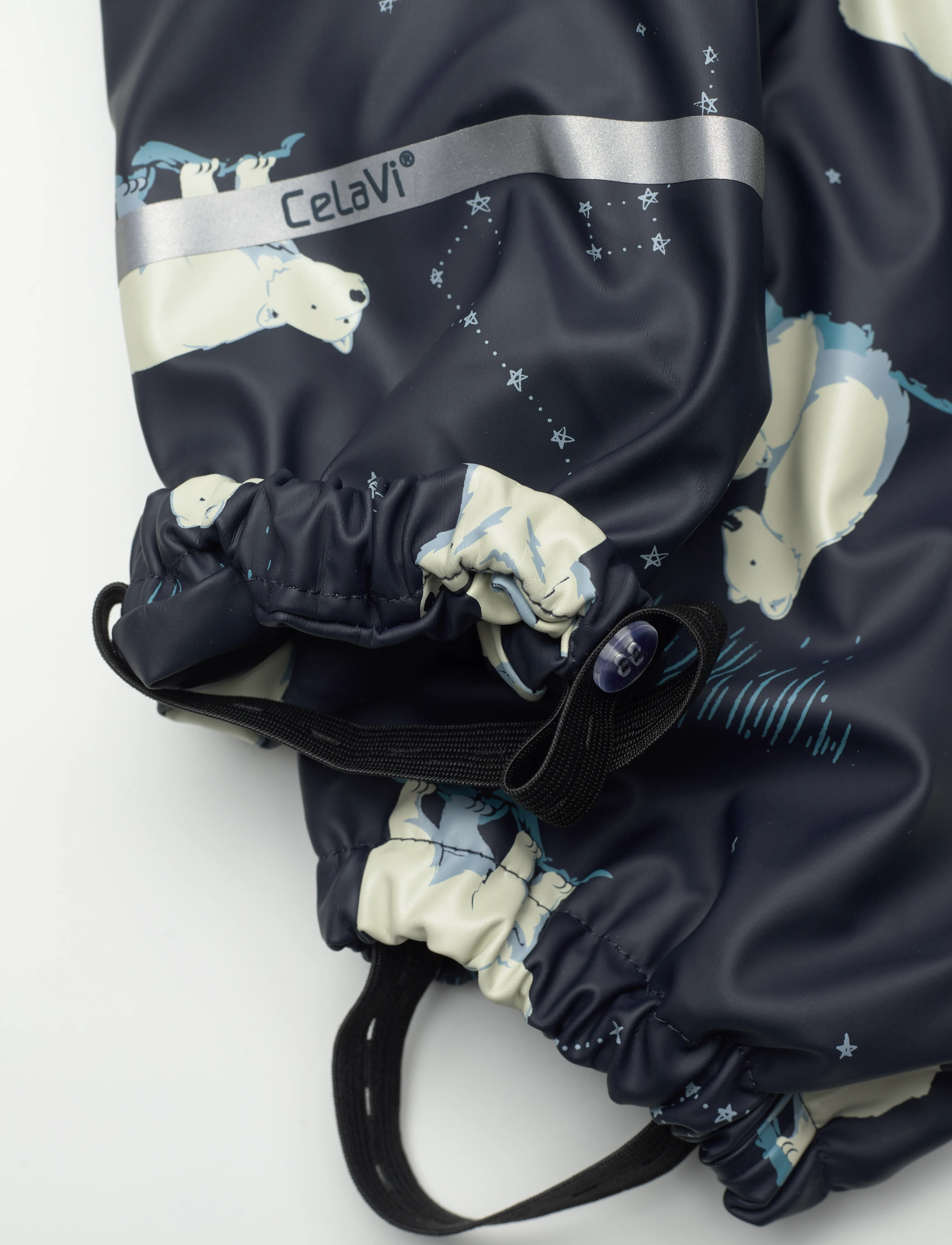 CeLaVi - Rainwear Suit - AOP, w. fleece - navy - 5