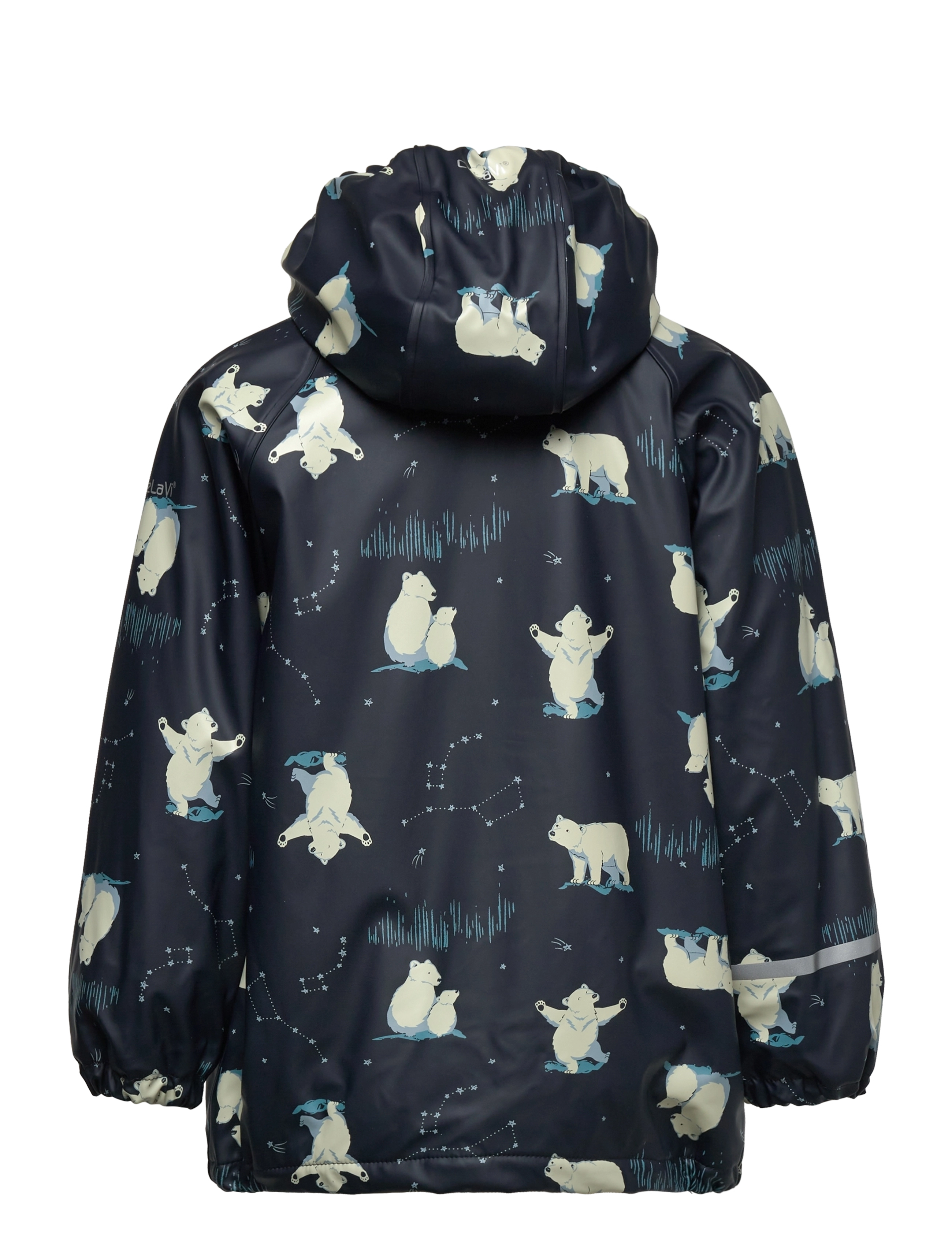 CeLaVi - Rain Jacket - AOP, w. fleece - navy - 1