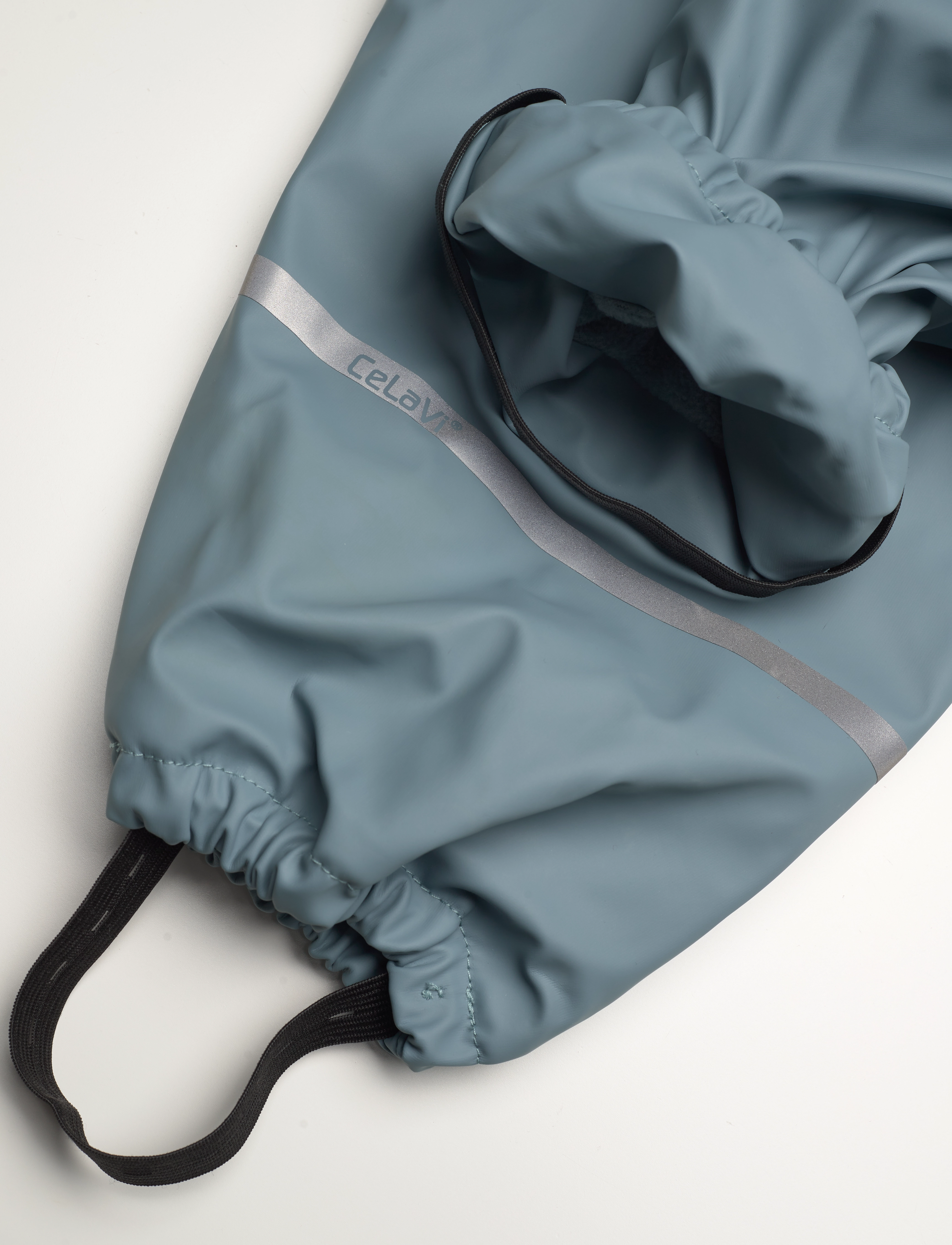 CeLaVi - Rainpants -Solid, w.fleece - smoke blue - 3