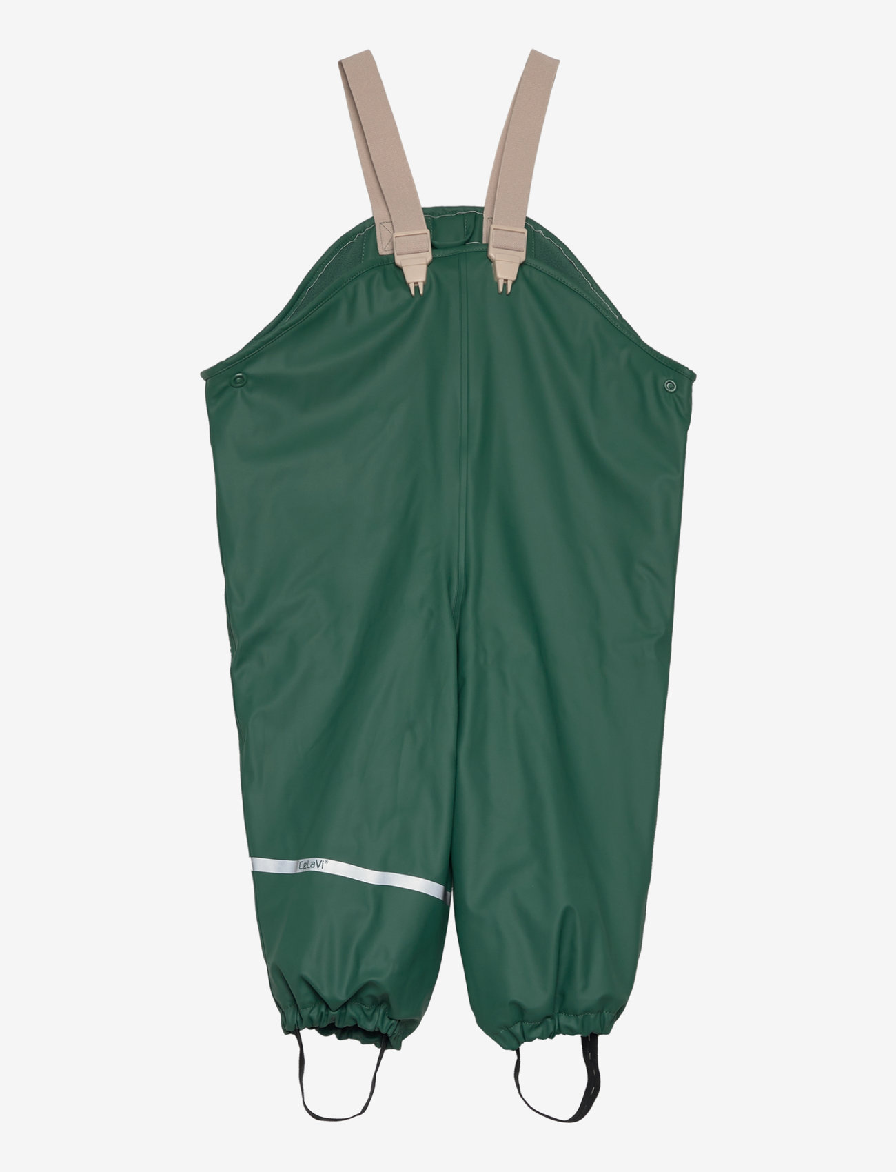 CeLaVi - Rainpants -Solid, w.fleece - smoke pine - 0