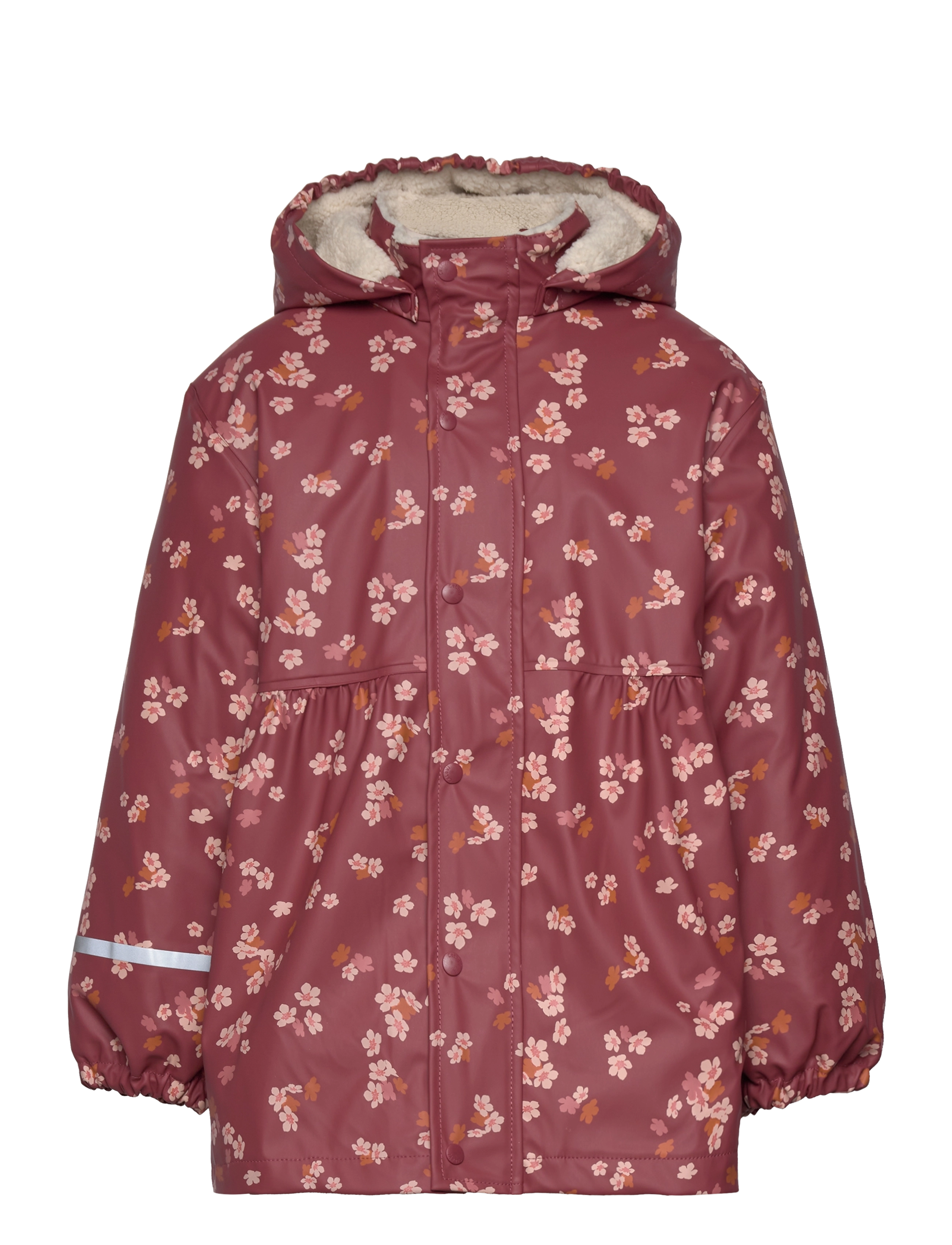 Rain Jacket - AOP, w. fleece - APPLE BUTTER