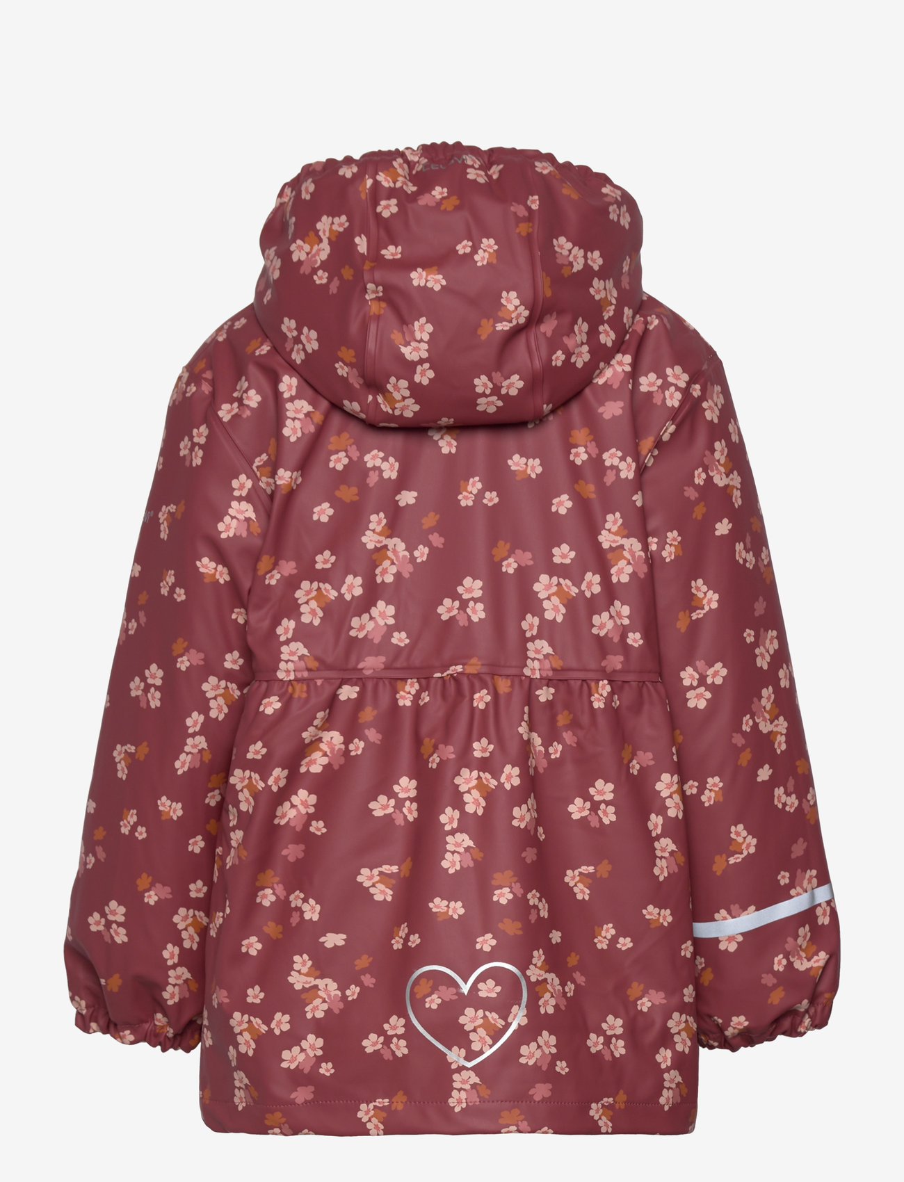 CeLaVi - Rain Jacket - AOP, w. fleece - apple butter - 1