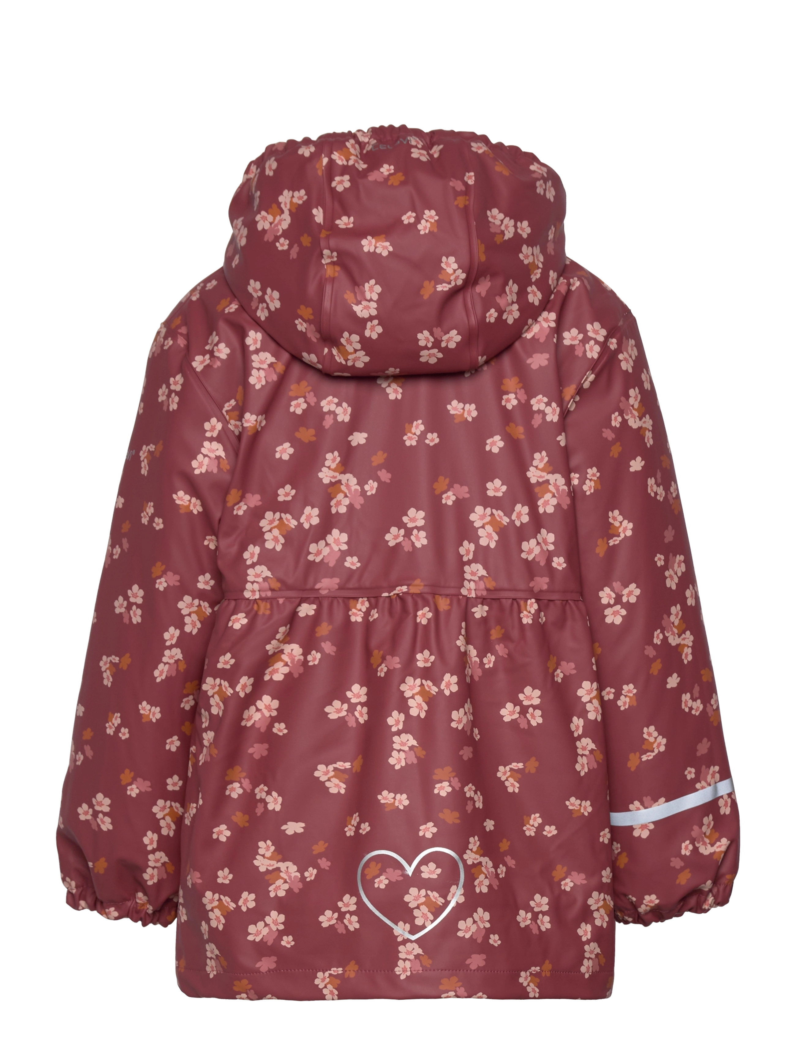 CeLaVi - Rain Jacket - AOP, w. fleece - apple butter - 1