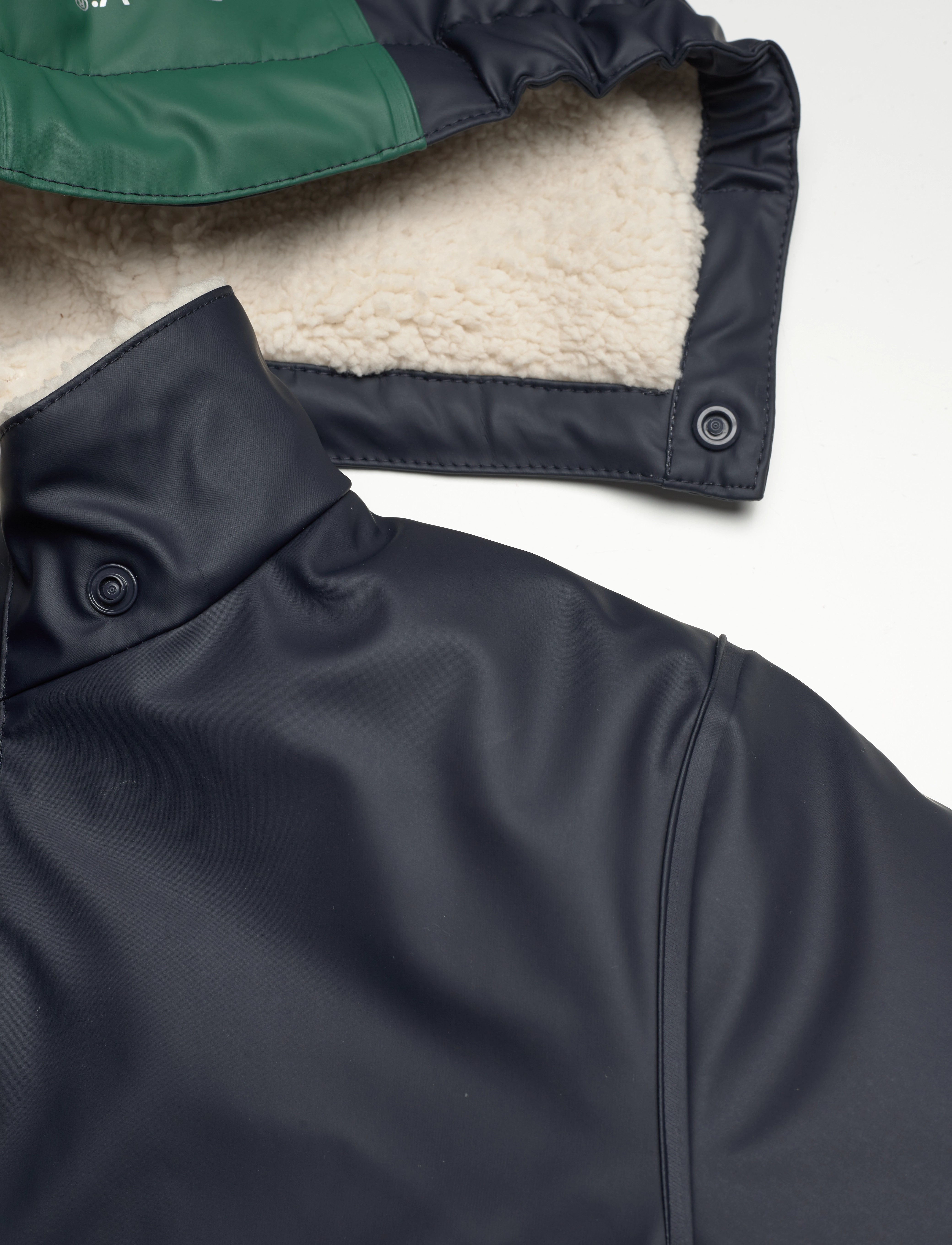 CeLaVi - Rain Jacket - Solid w. fleece - navy - 3