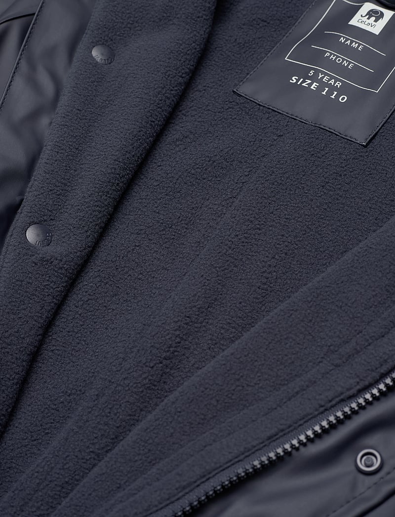 CeLaVi - Rainwear Suit w. fleece - regnoveraller - navy - 4