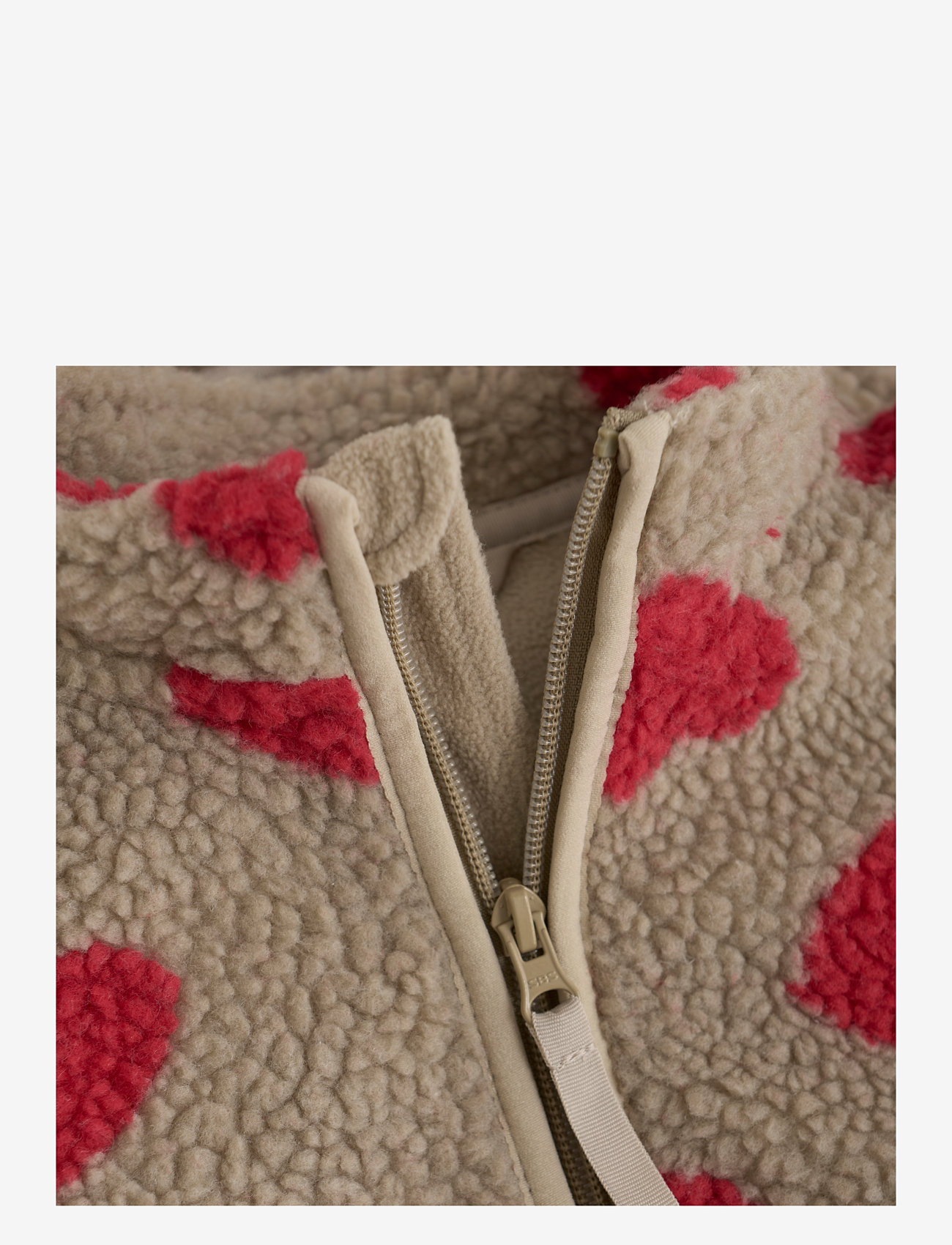 CeLaVi - Teddy Fleece Jacket - efterårsjakker - cayenne - 1